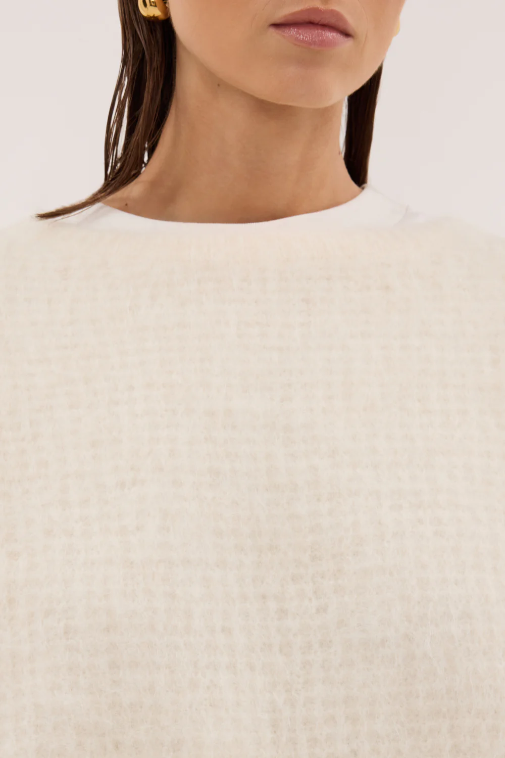 ALYSSA IVORY CREW NECK JUMPER - Image 5