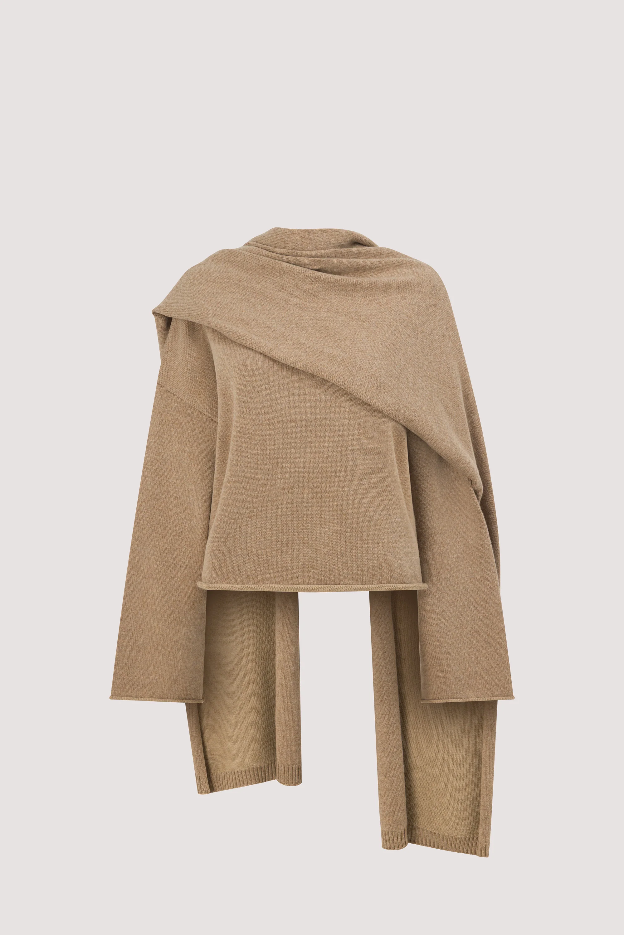 ANDIE OAT SCARF KNIT SWEATER - Image 9