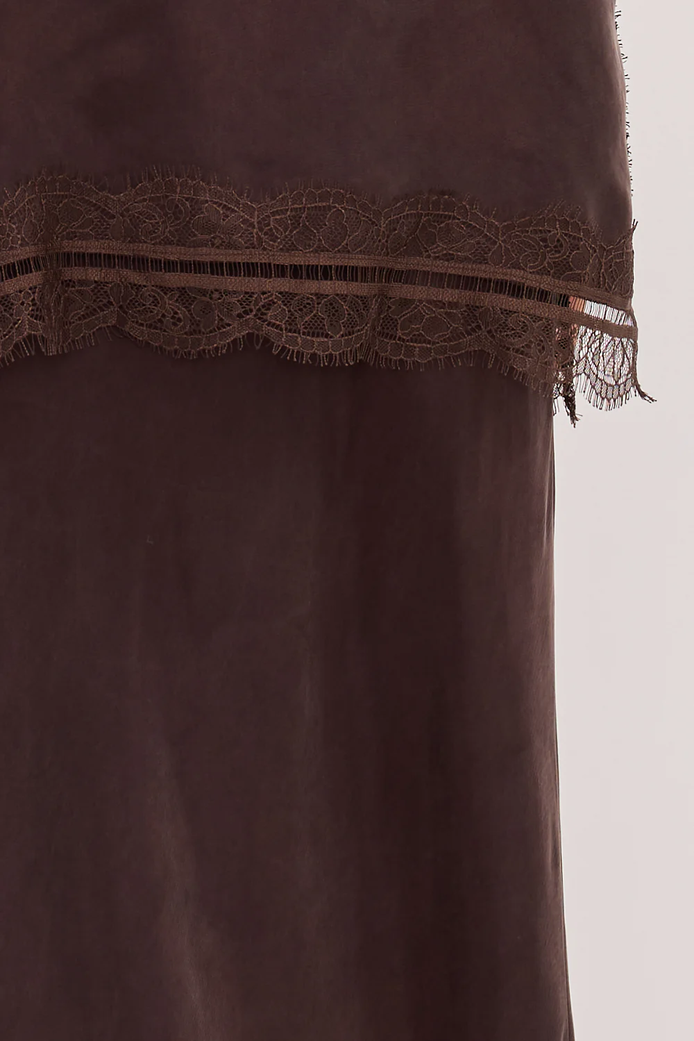 ANDREA PLUM CHOC CUPRO MIDI SKIRT - Image 5