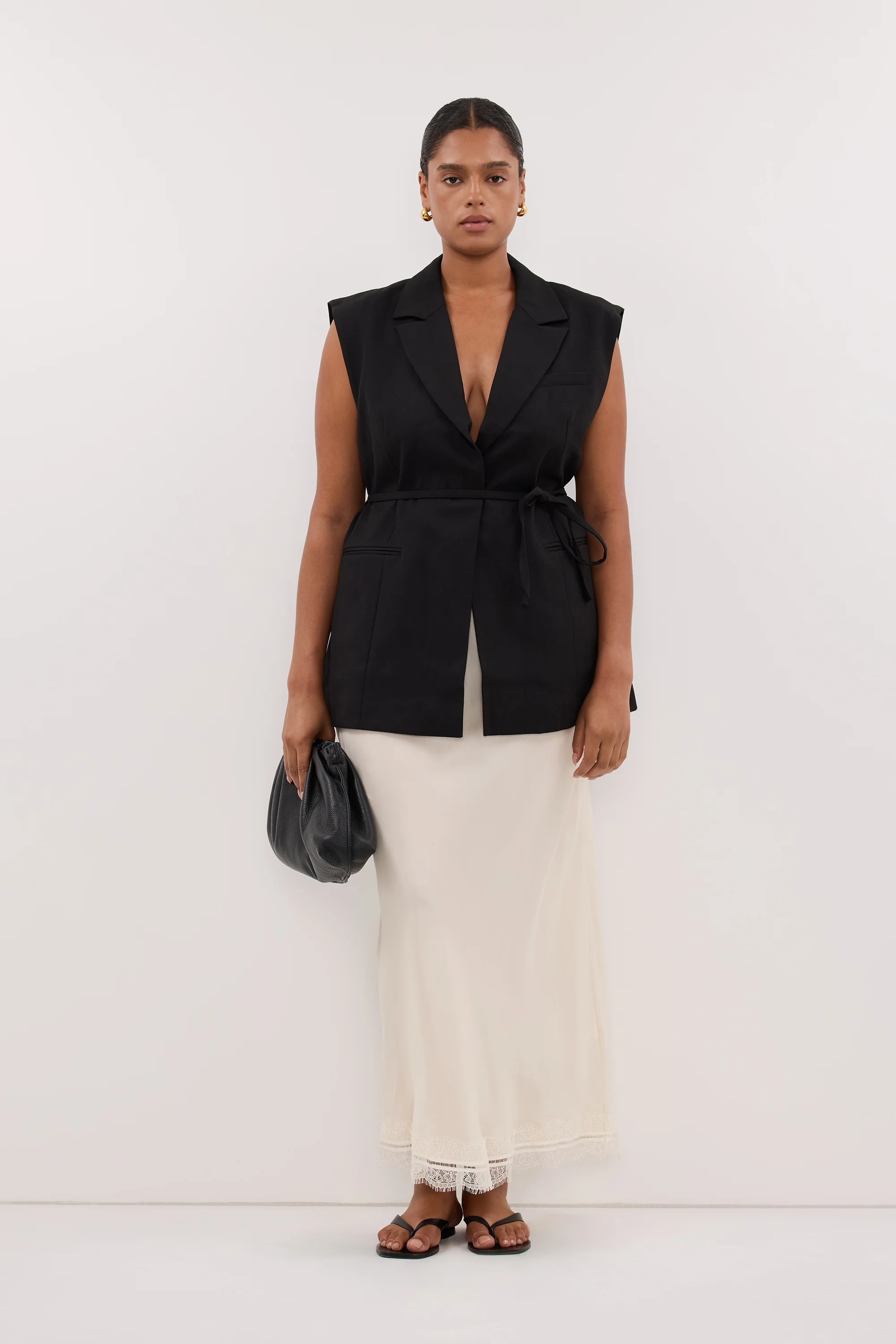 ANDREA SANDSTONE CUPRO LACE MIDI SKIRT - Image 7