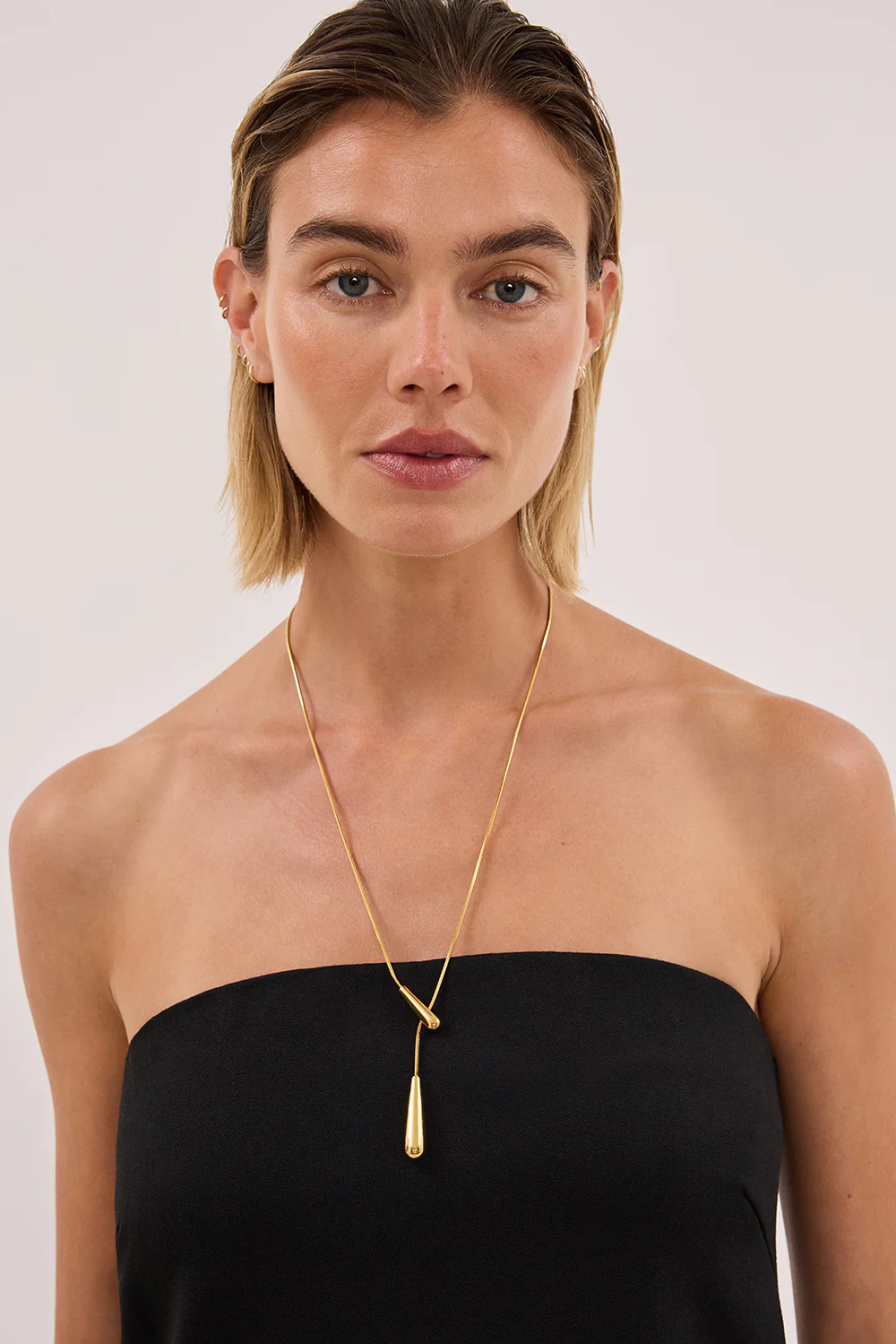 ANNA ROSSI GOLD DROP CHAIN NECKLACE - Image 4