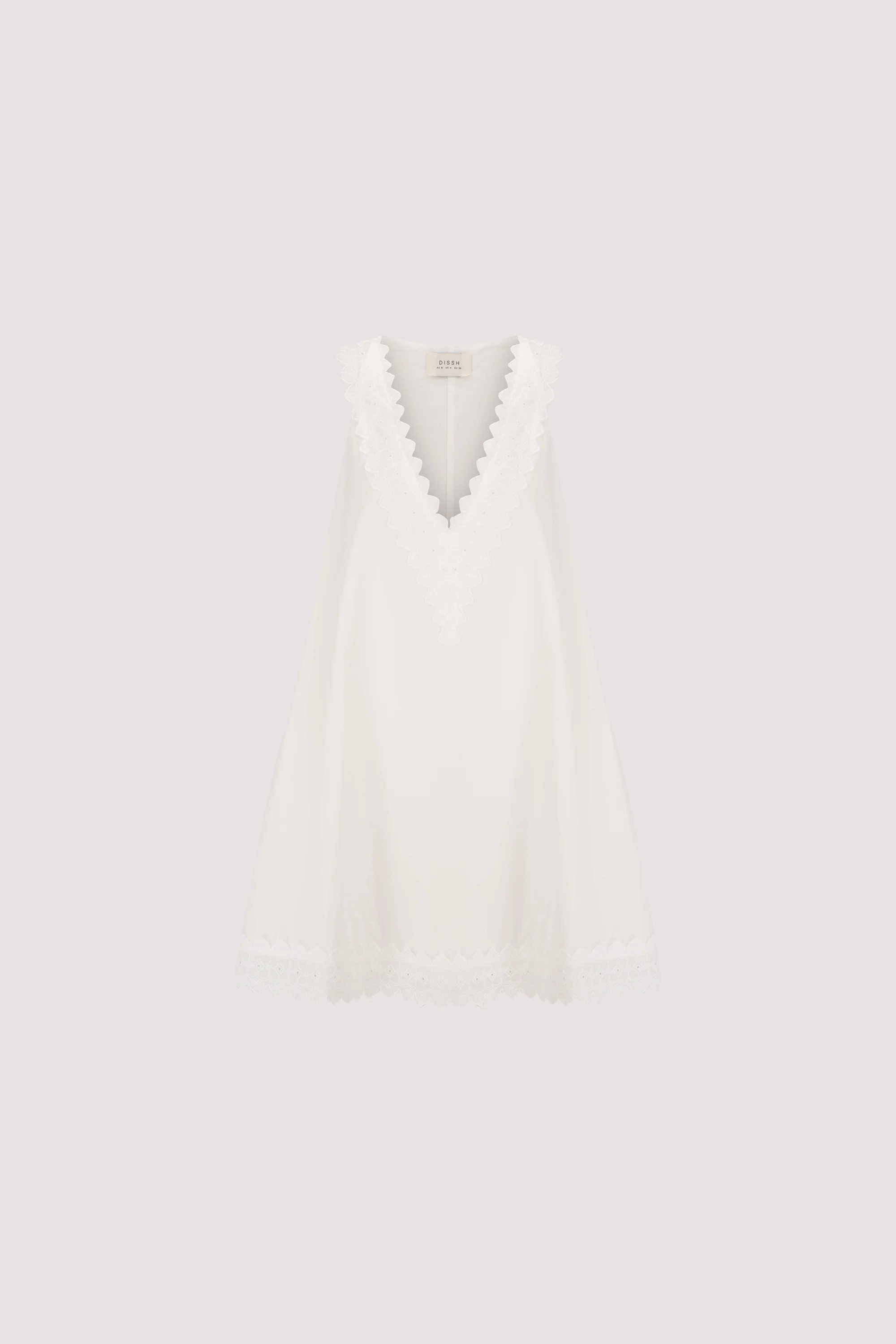 ANNABEL WHITE SLEEVELESS V NECK MINI DRESS - Image 6