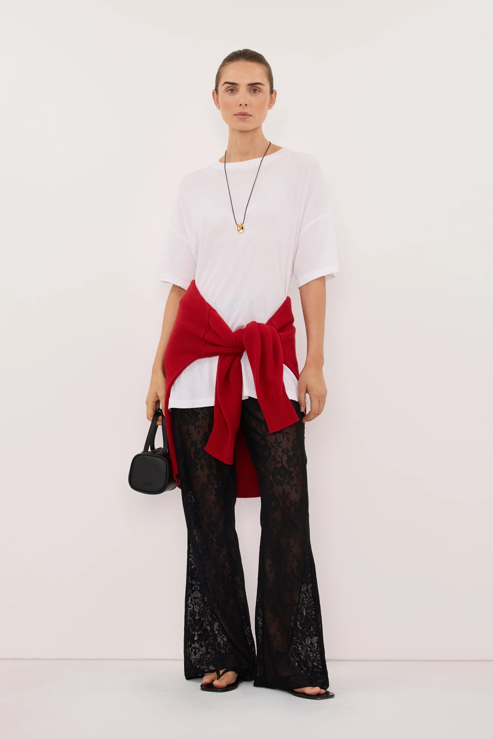 ANYA BLACK LACE PANT