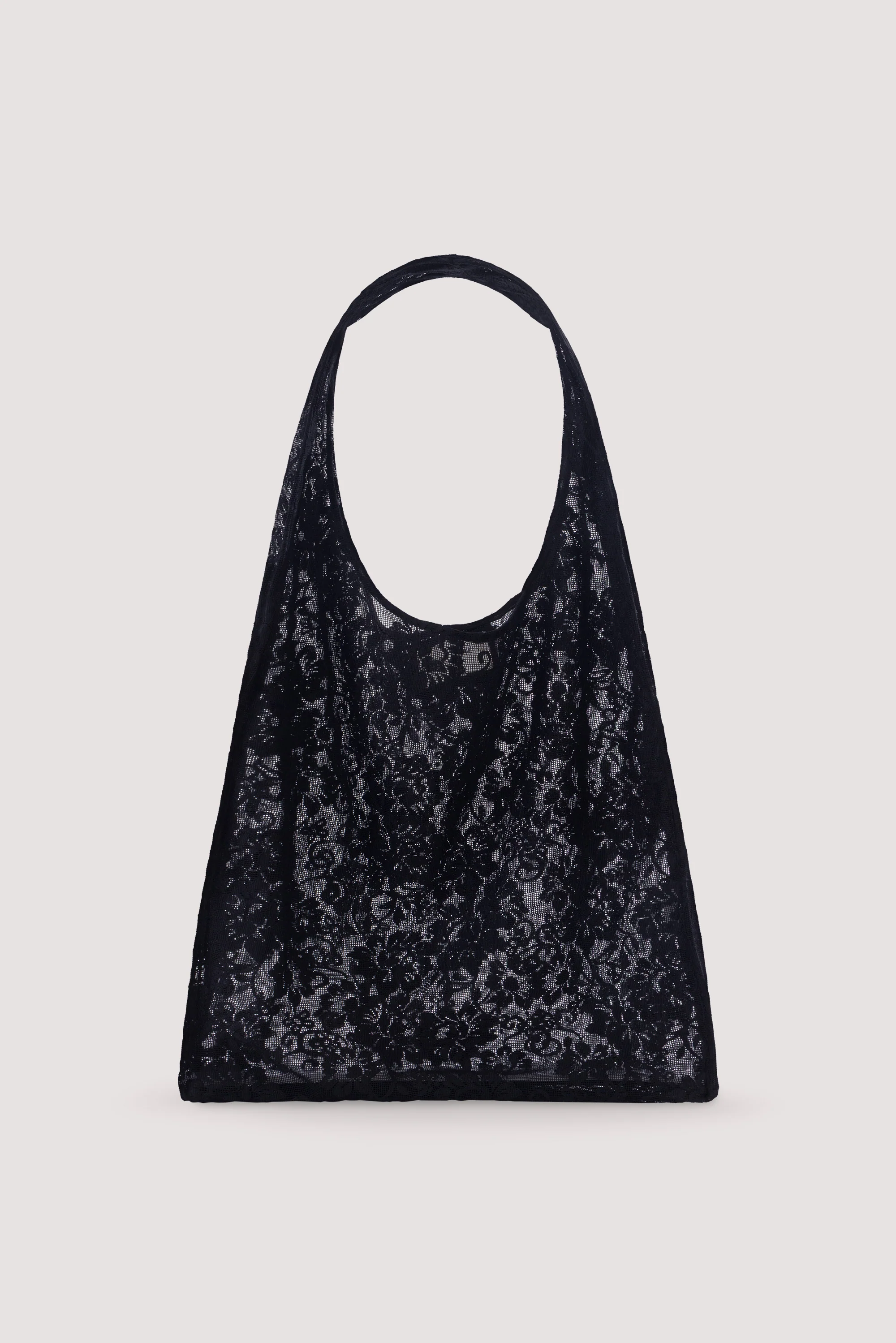 ANYA BLACK LACE SHOULDER BAG