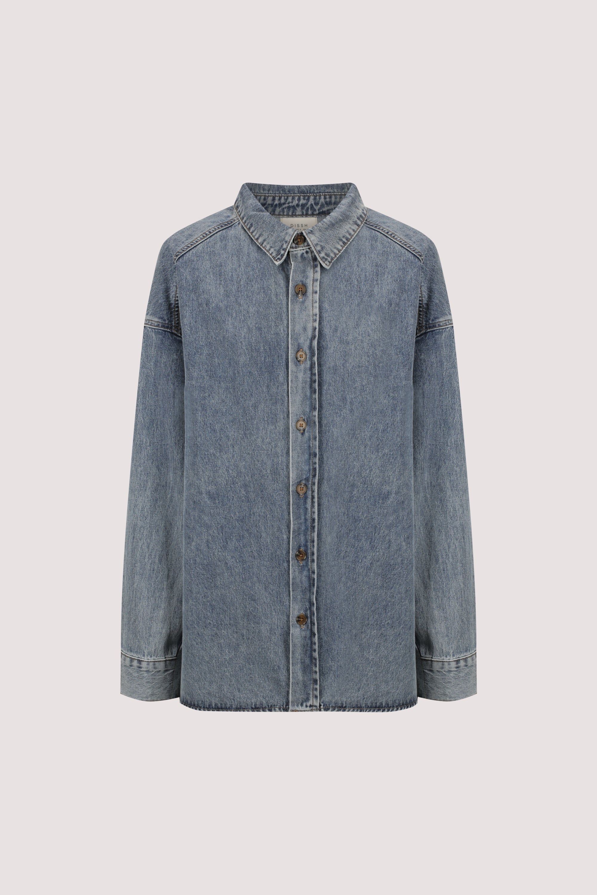 ASHTON CLASSIC BLUE OVERSIZED DENIM SHIRT - Image 8