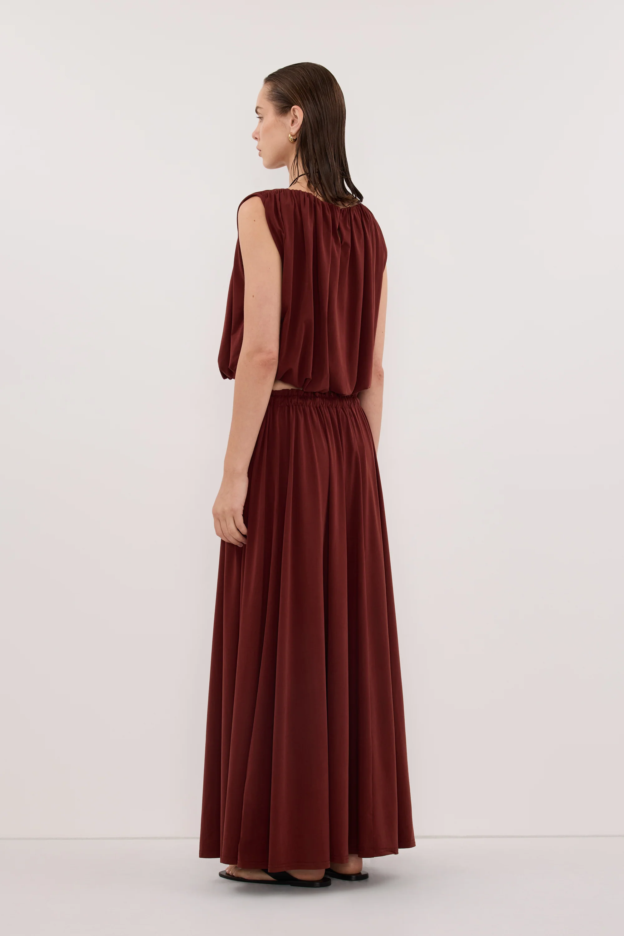 AVA SAHARA MODAL BLEND MIDI SKIRT - Image 4