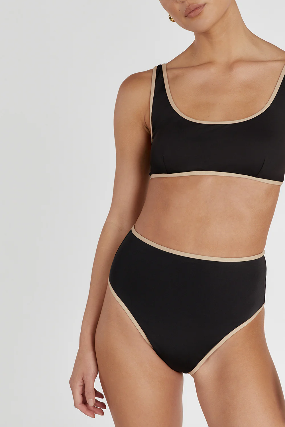 BAILEY BLACK CONTRAST WAIST BRIEF - Image 5