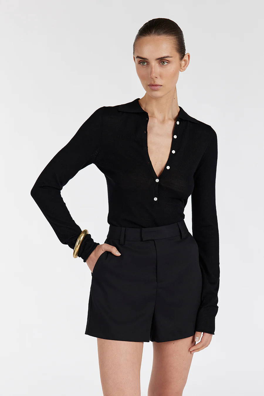 BIANCO BLACK SHORT - Image 2