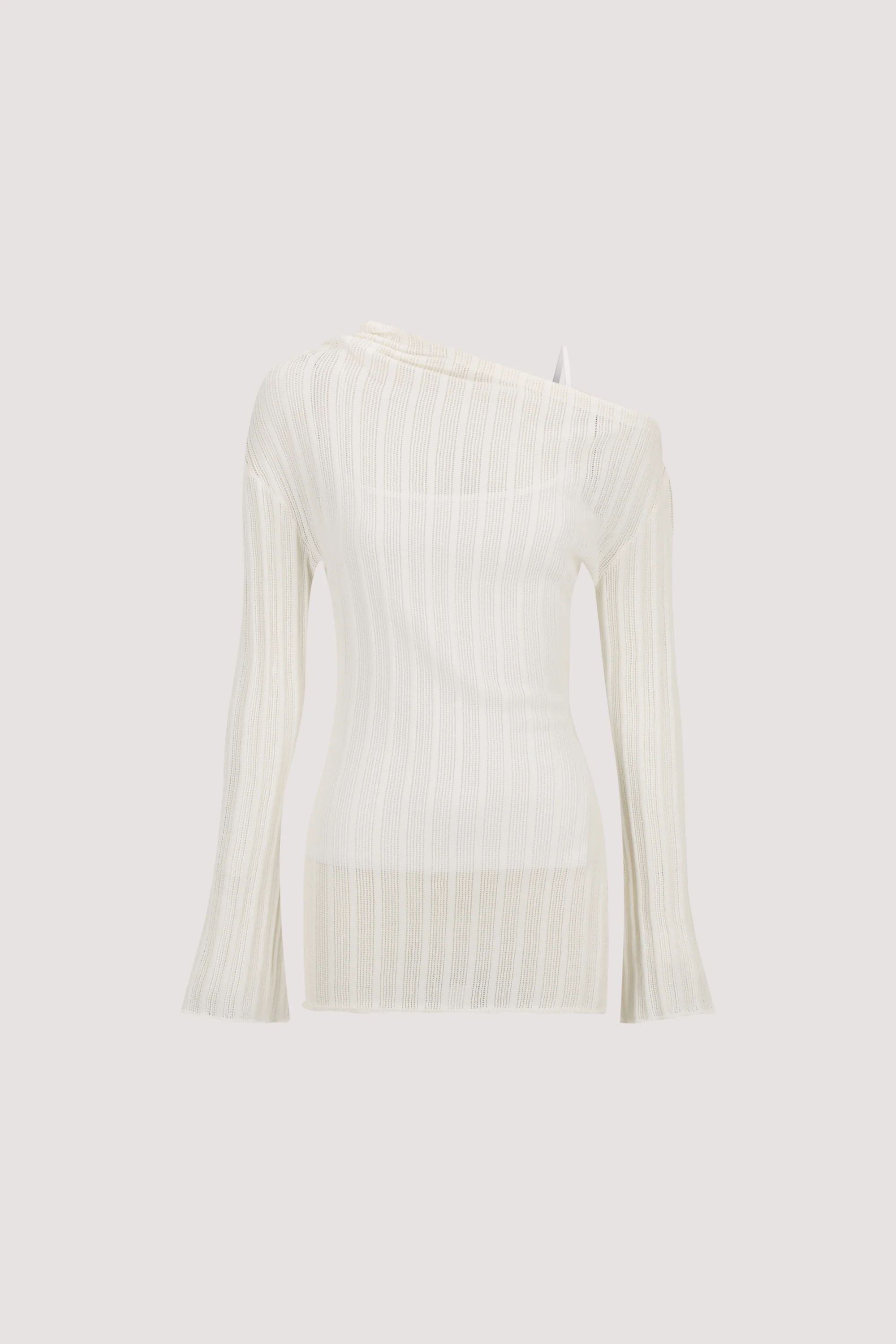 BOWIE IVORY LONG SLEEVE KNIT TOP - Image 8