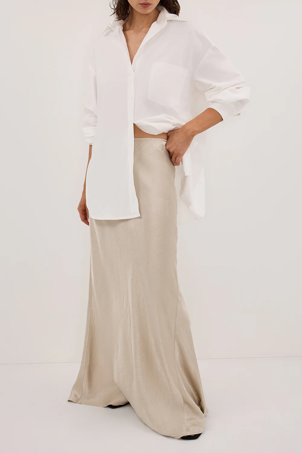 BREANNA PUMICE JACQUARD MAXI SKIRT - Image 2