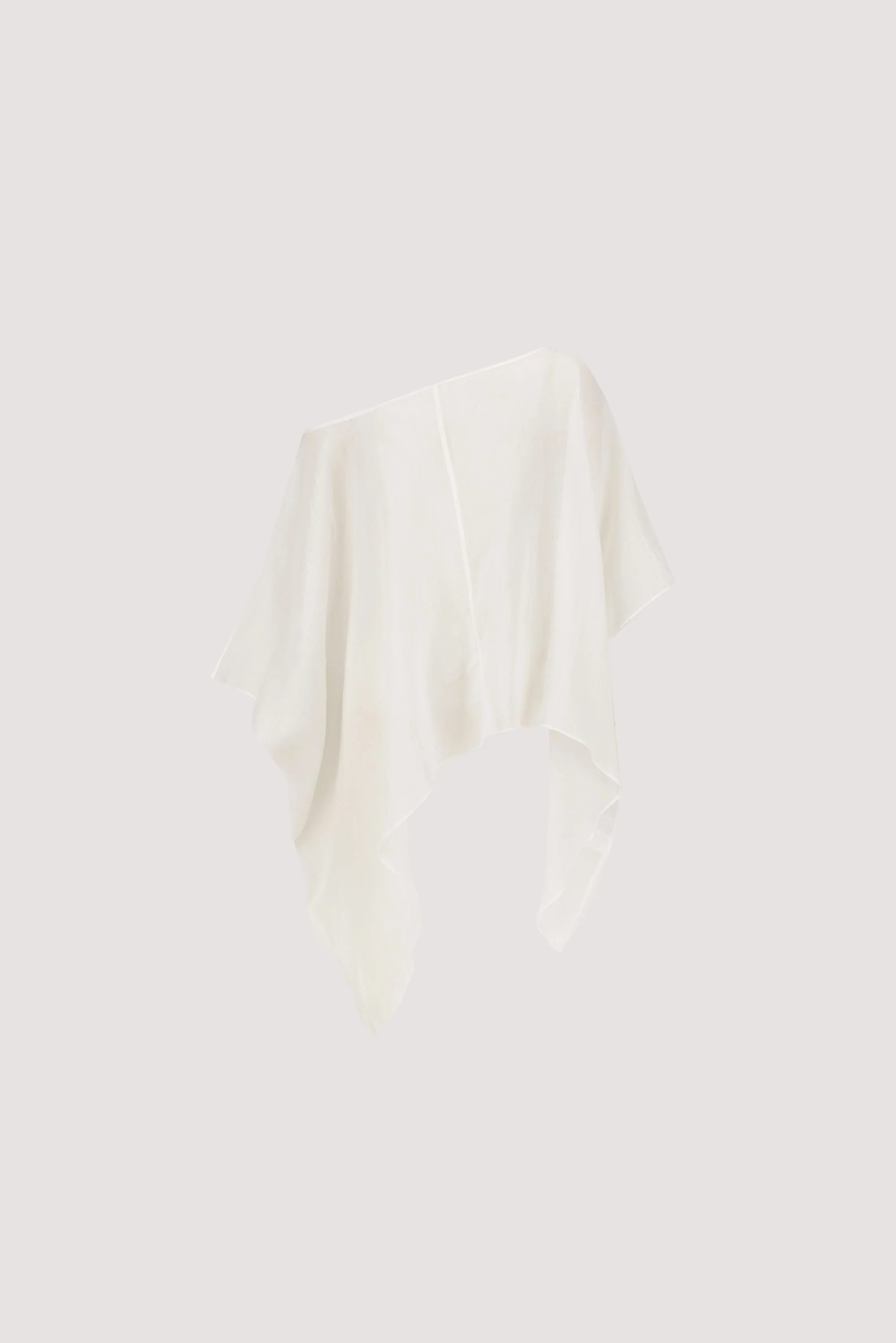 BRIANNE WHITE BATWING RAMIE TOP - Image 6