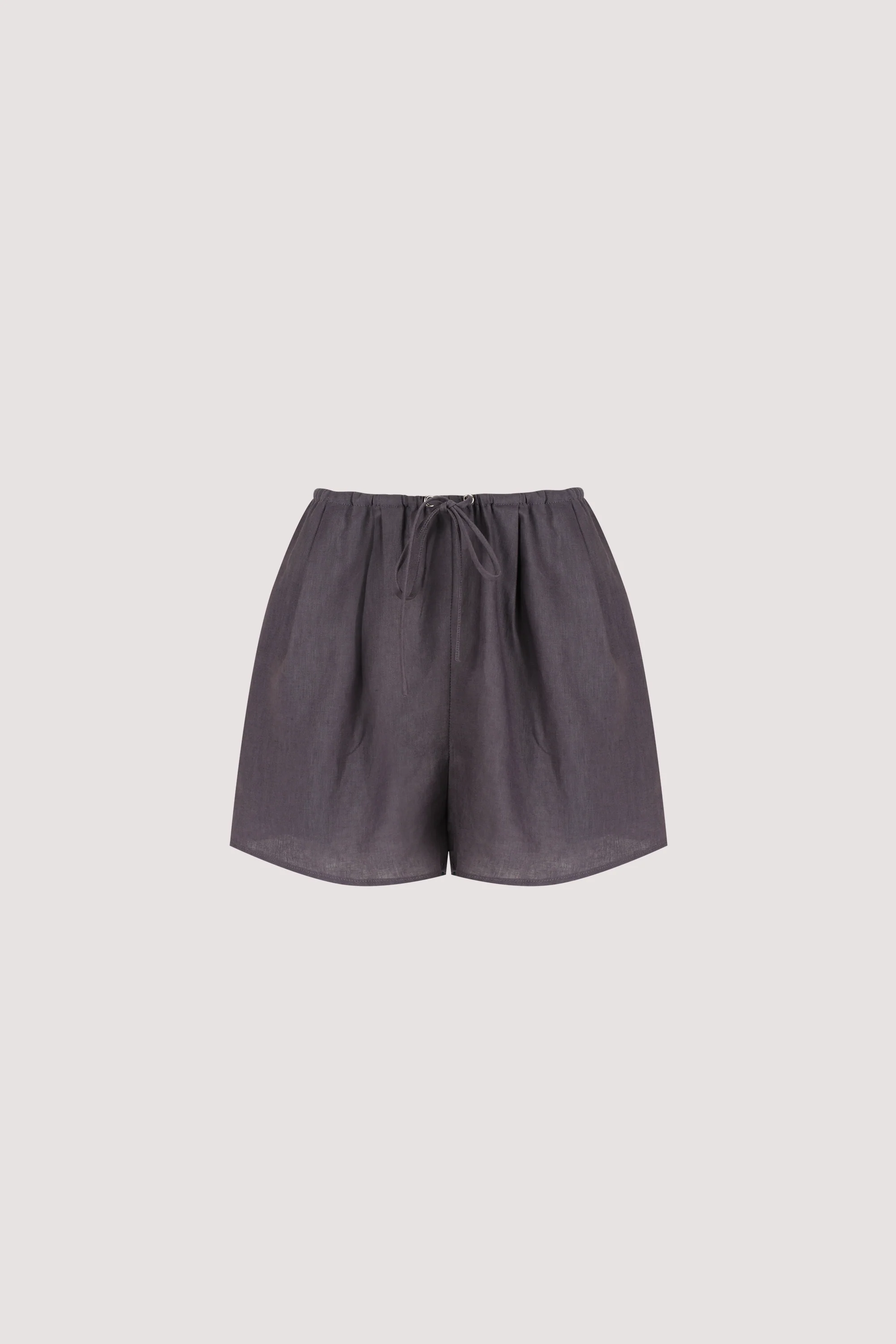 CARLA WASHED INDIGO LINEN SHORT - Image 6
