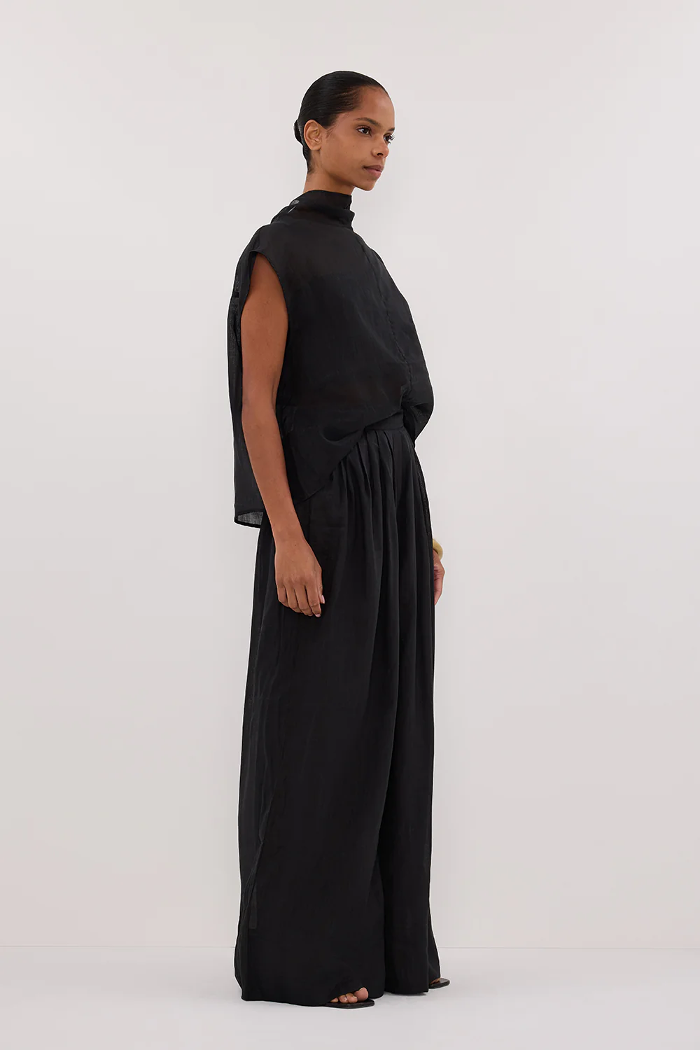 CARMEL BLACK RAMIE PANT - Image 3