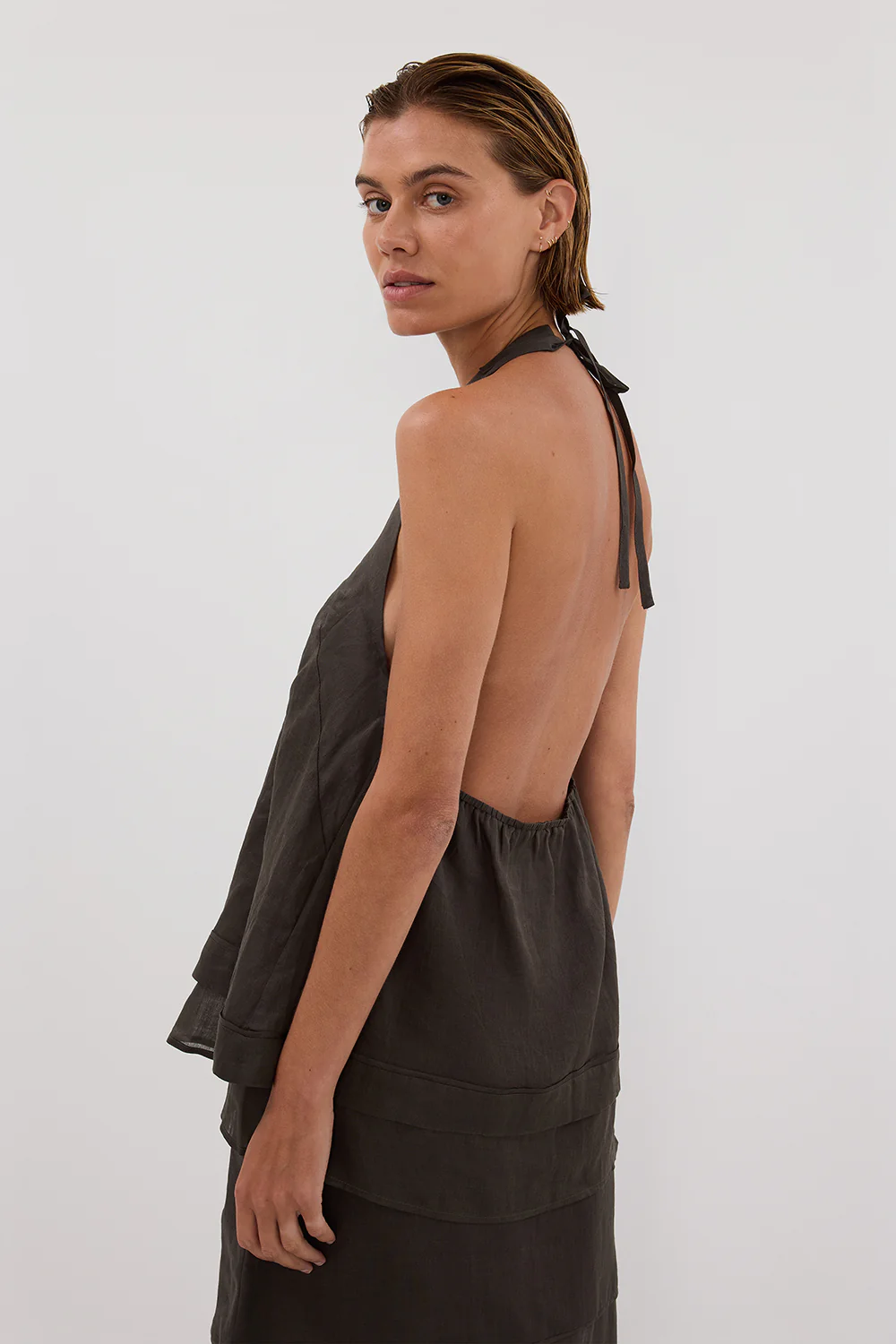 CARMEL PETROL RAMIE HALTER TOP - Image 6