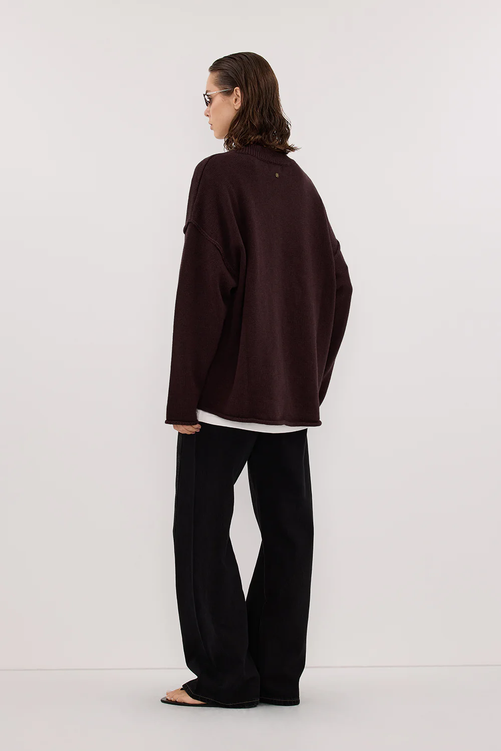 CARSON JET BLACK TALL WIDE LEG JEAN - Image 4