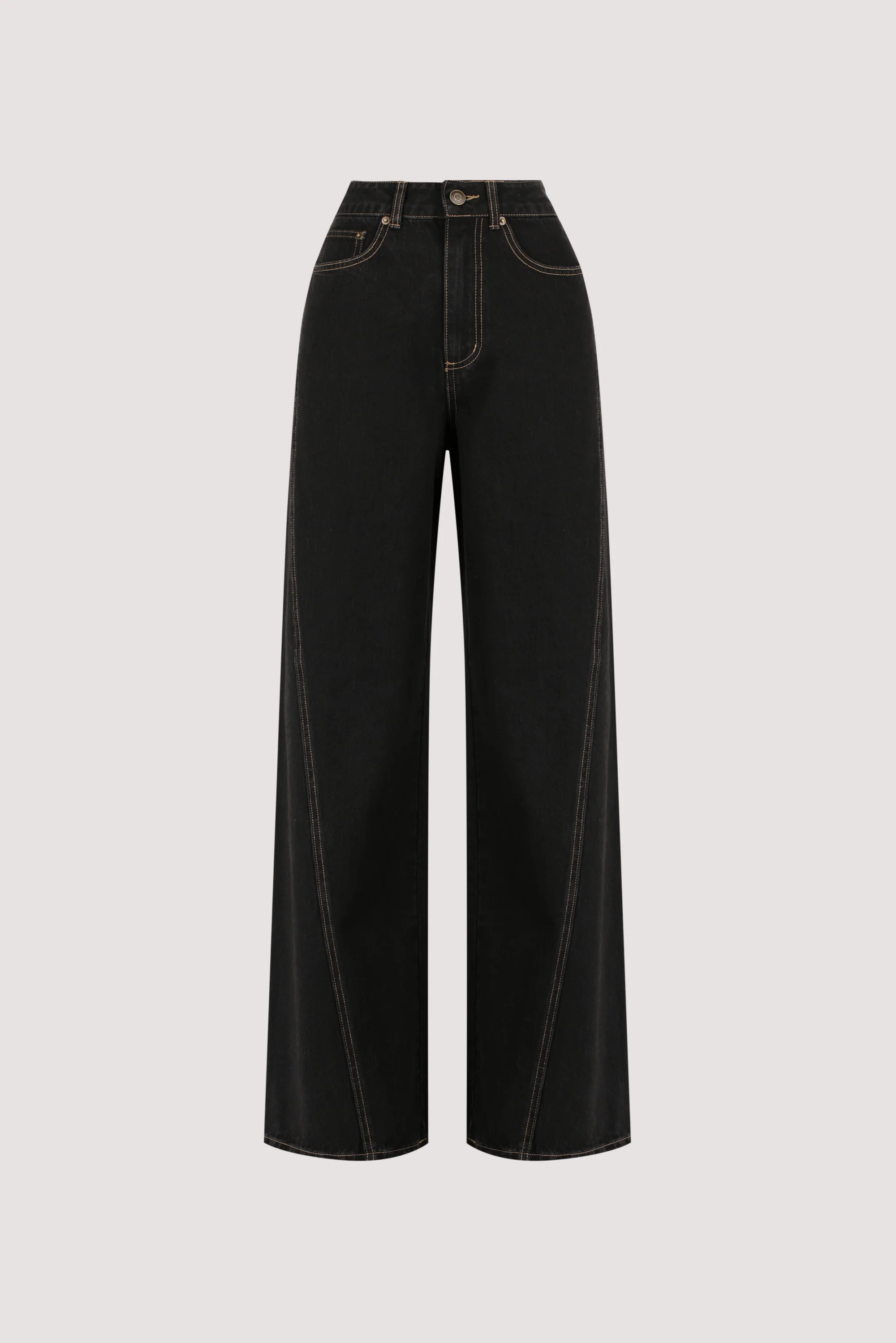 CARSON JET BLACK TALL WIDE LEG JEAN - Image 8