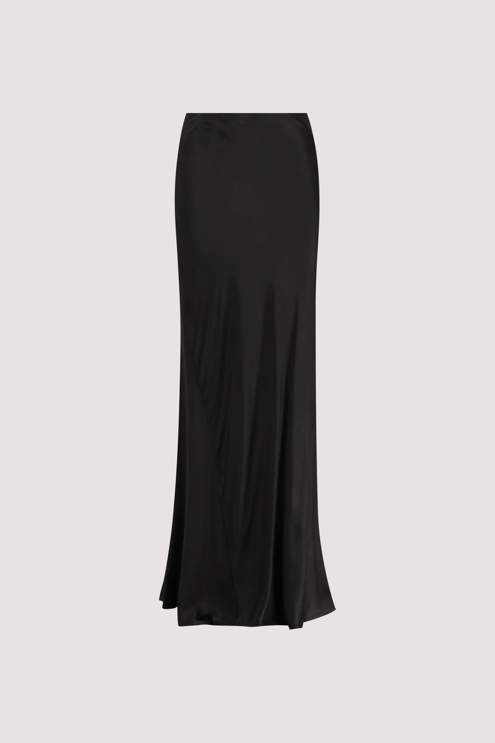 CHARLI BLACK SATIN MAXI SKIRT - Image 6