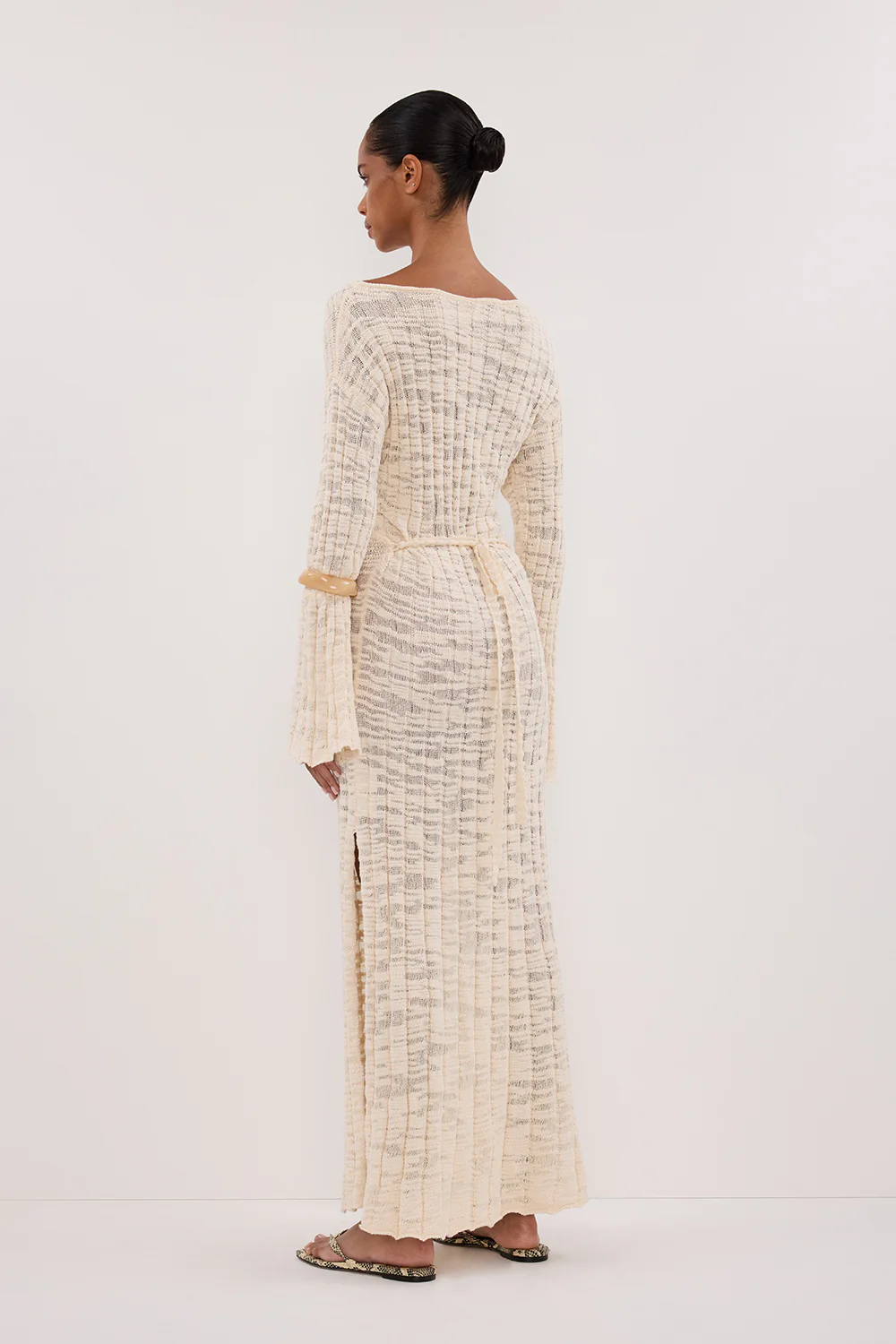 CIA NATURAL LONG SLEEVE MAXI DRESS - Image 4