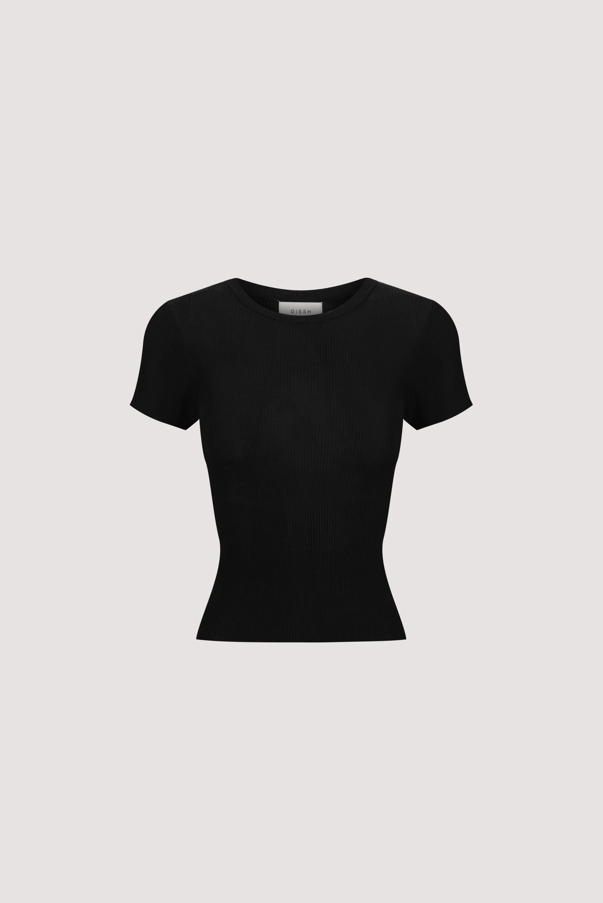 CLO BLACK RIBBED BABY TEE - Image 8