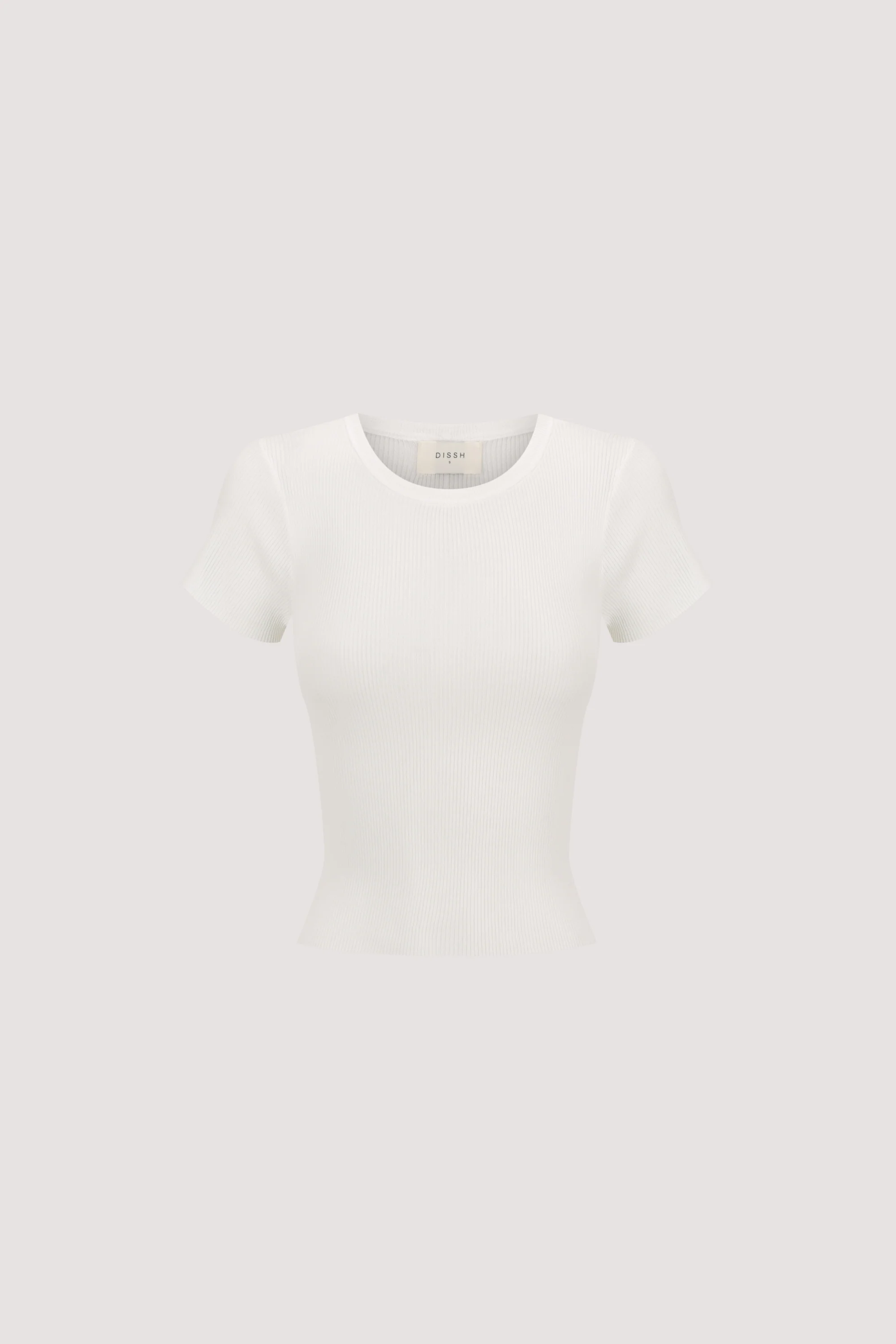 CLO WHITE RIBBED BABY TEE - Image 6