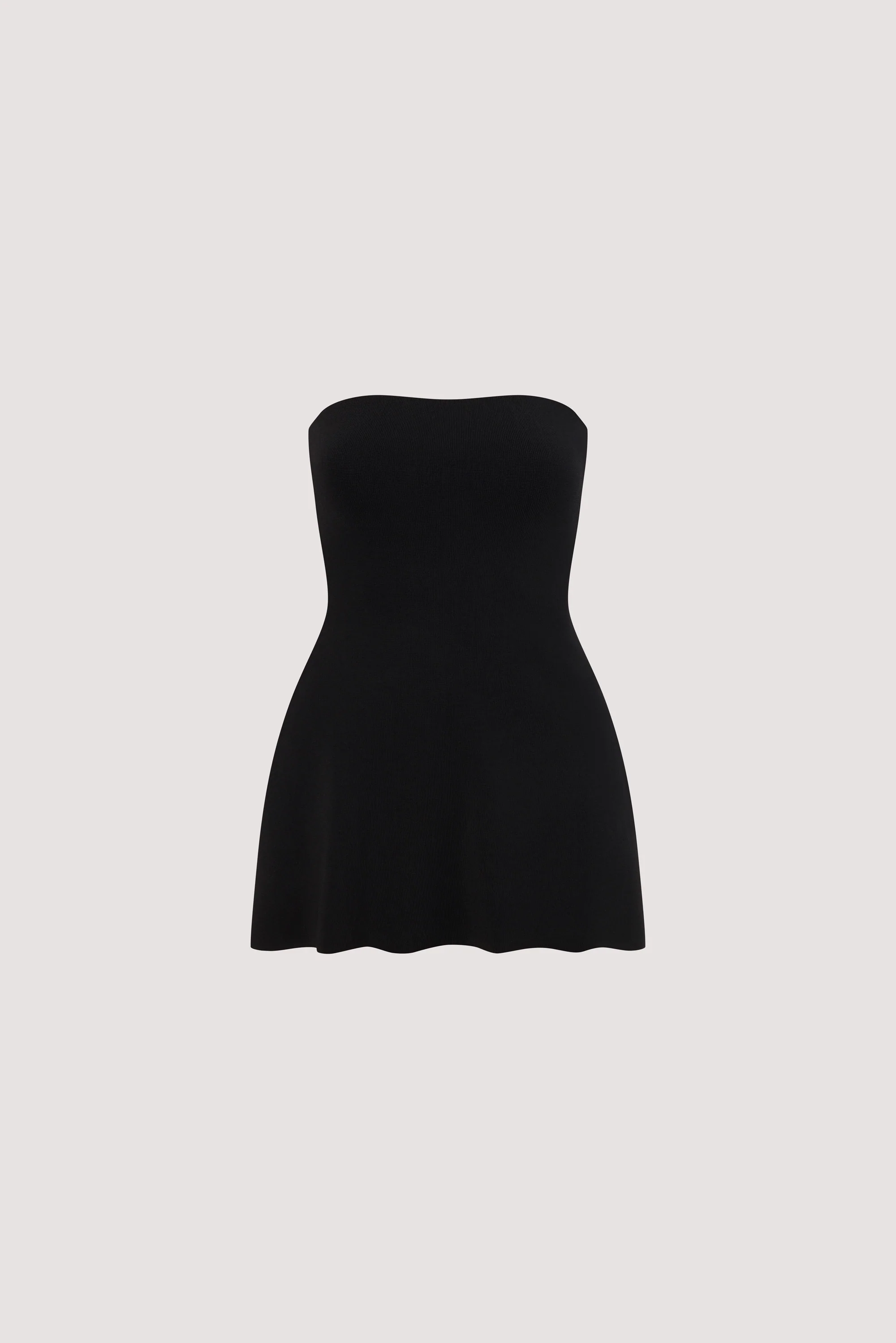 COCO BLACK LONGLINE BANDEAU KNIT TOP - Image 6