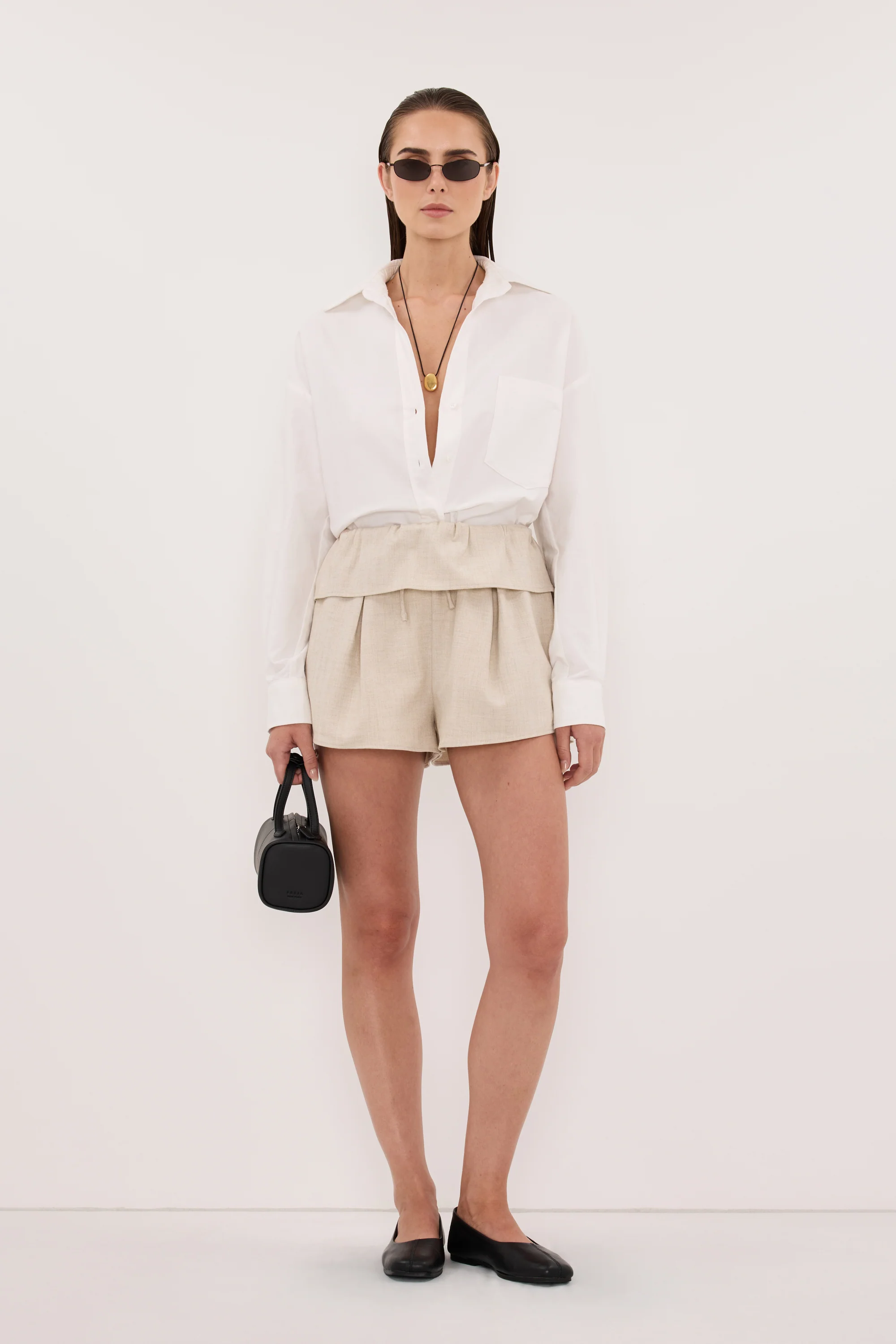 CYRUS NATURAL MARLE FISHERMAN SHORT - Image 2