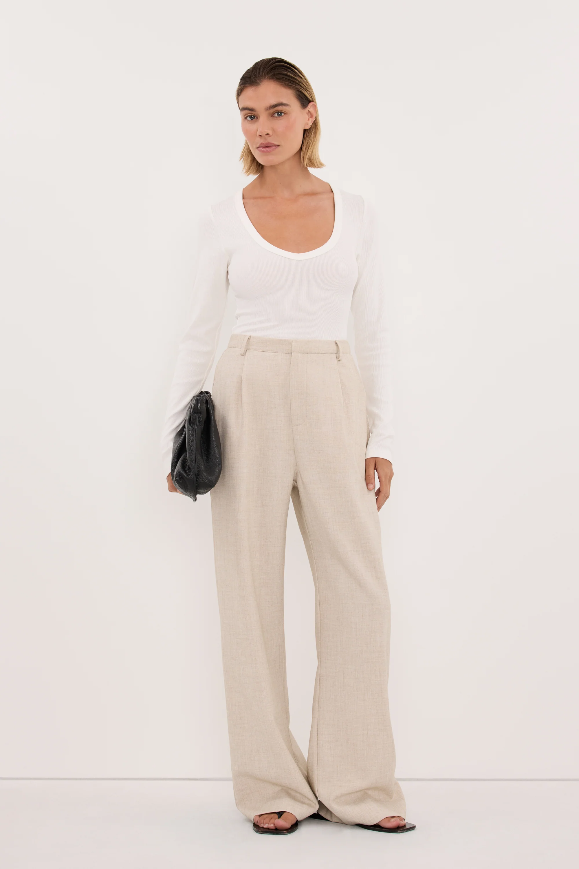 CYRUS NATURAL TAILORED PANT