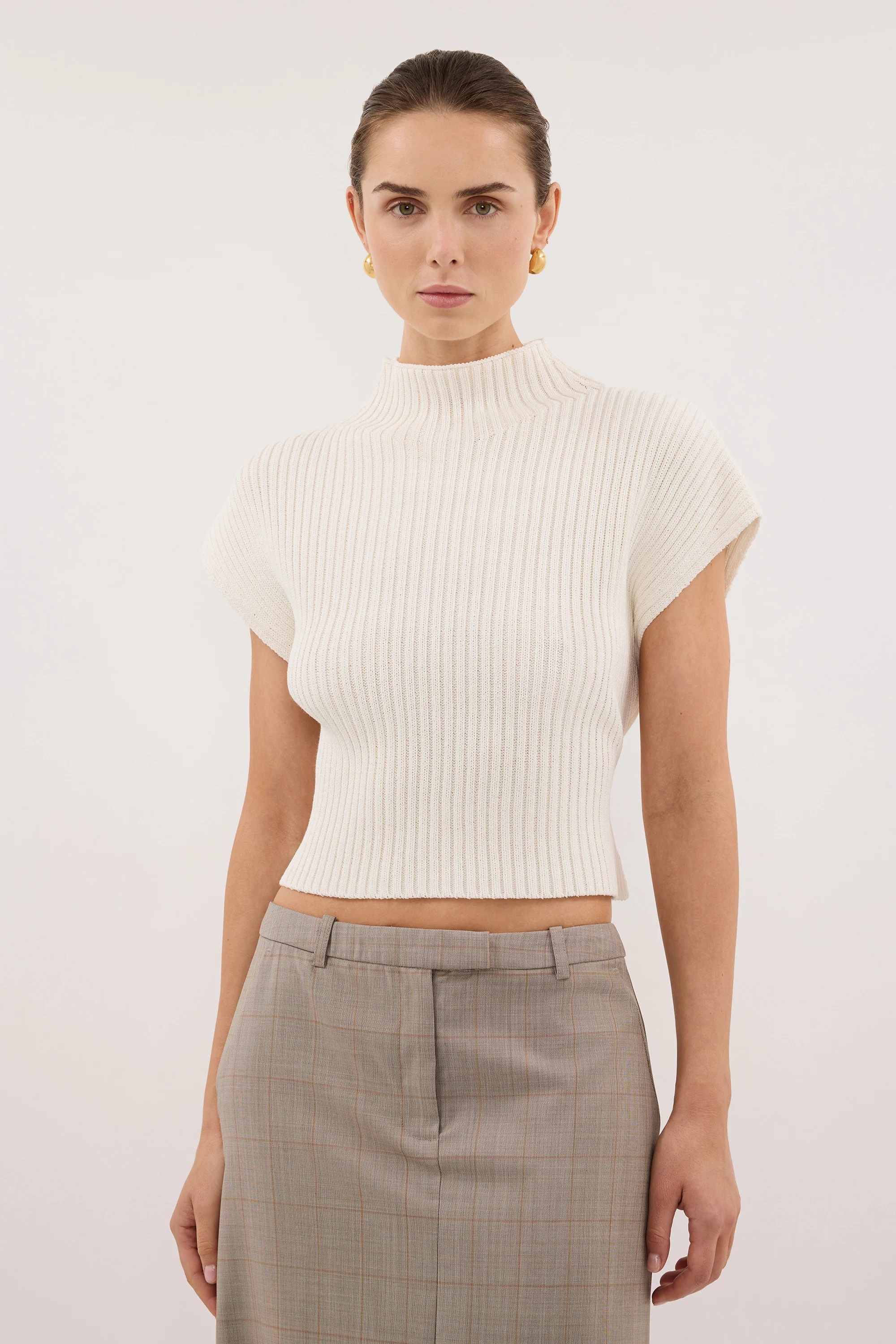 DELLA OFF WHITE KNIT TOP - Image 2