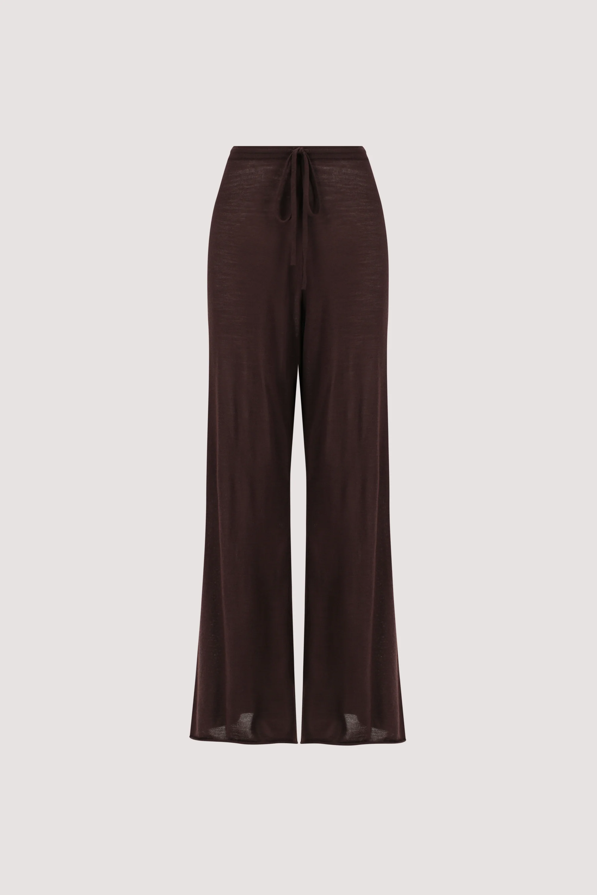 DUKE BITTER CHOC MERINO KNIT PANTS - Image 6