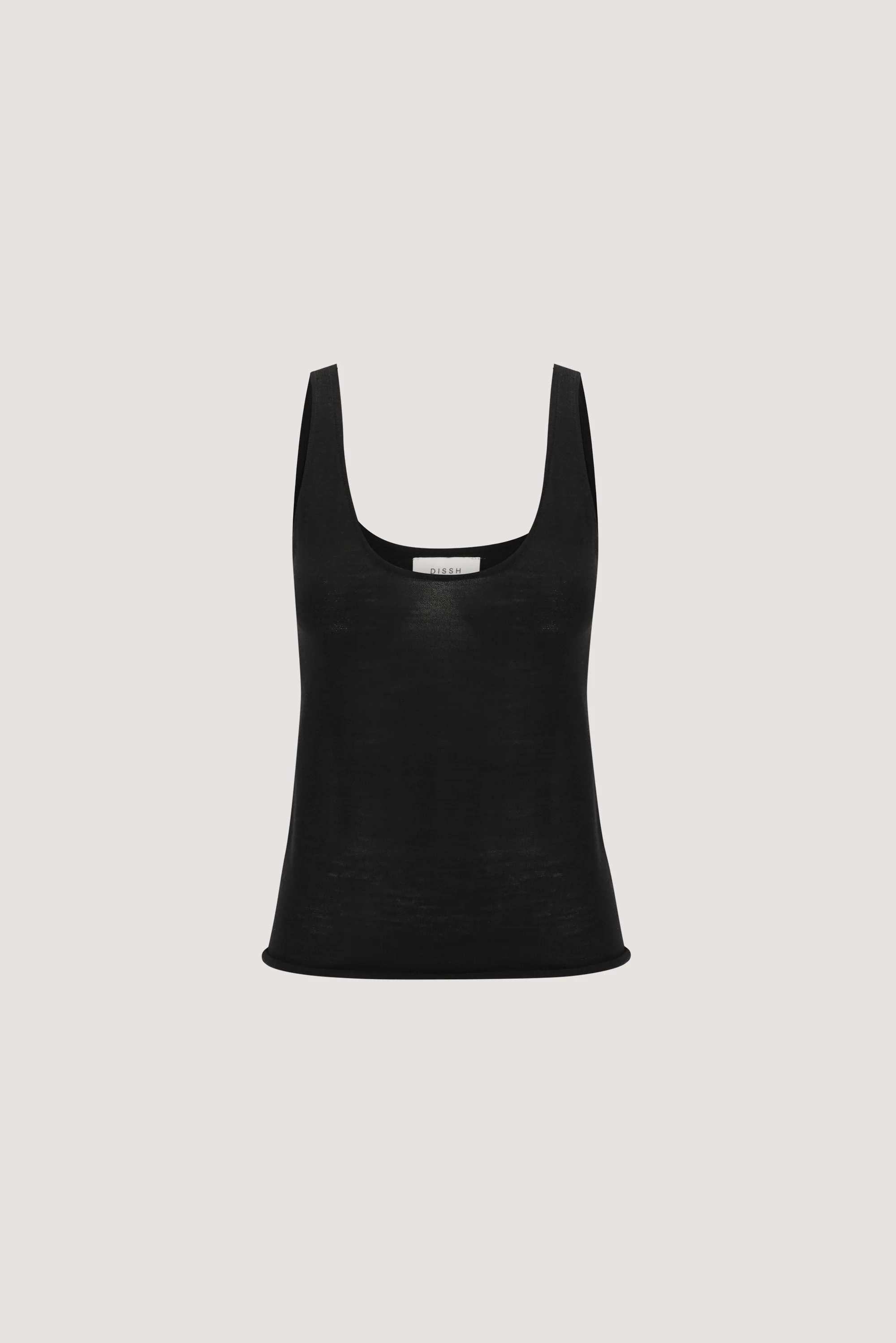 DUKE BLACK MERINO KNIT TANK - Image 8