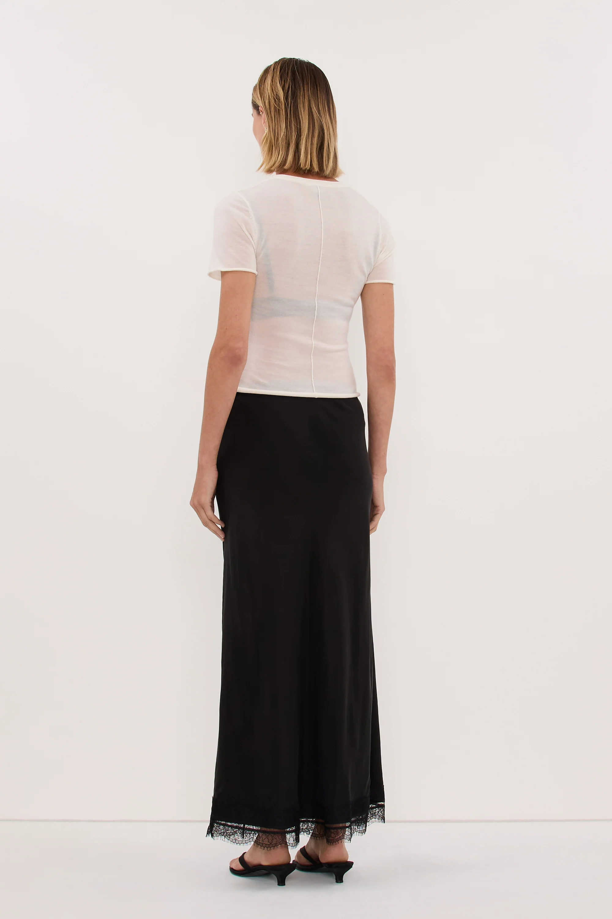 DUKE OFF WHITE MERINO KNIT BABY TEE - Image 4