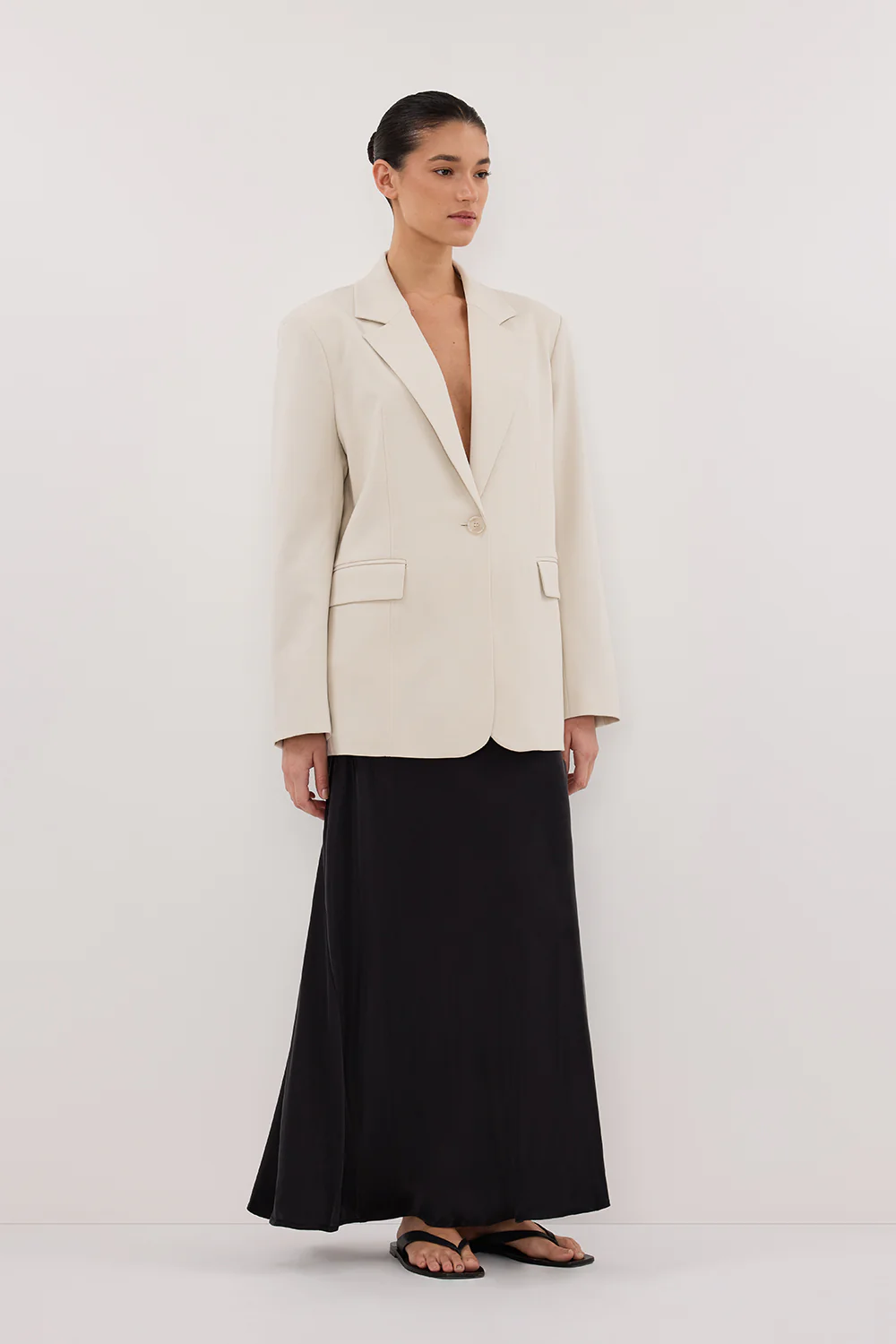 EDEN PLASTER OVERSIZED BOXY BLAZER - Image 3