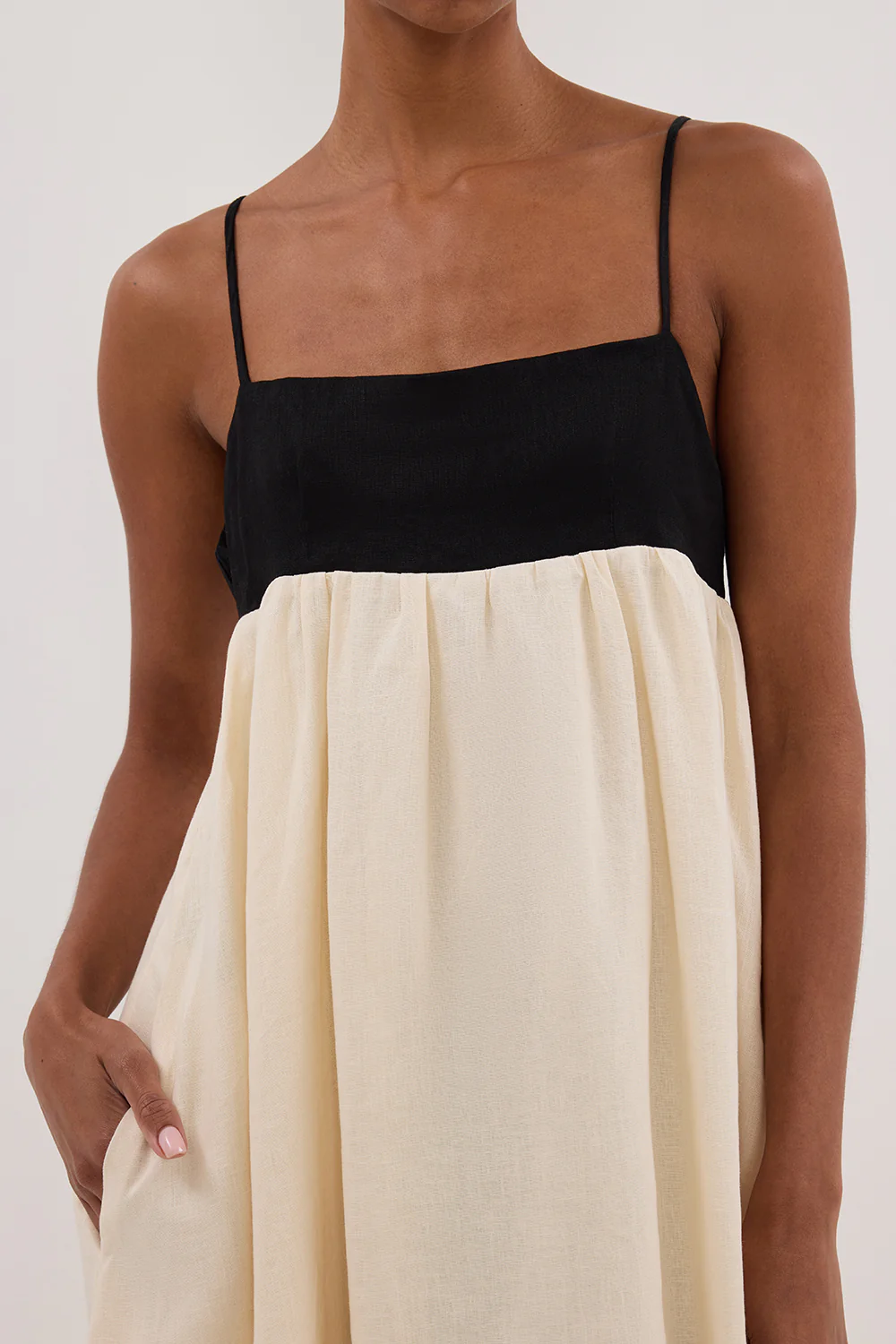 ELENA BUTTERMILK LINEN MAXI DRESS - Image 5