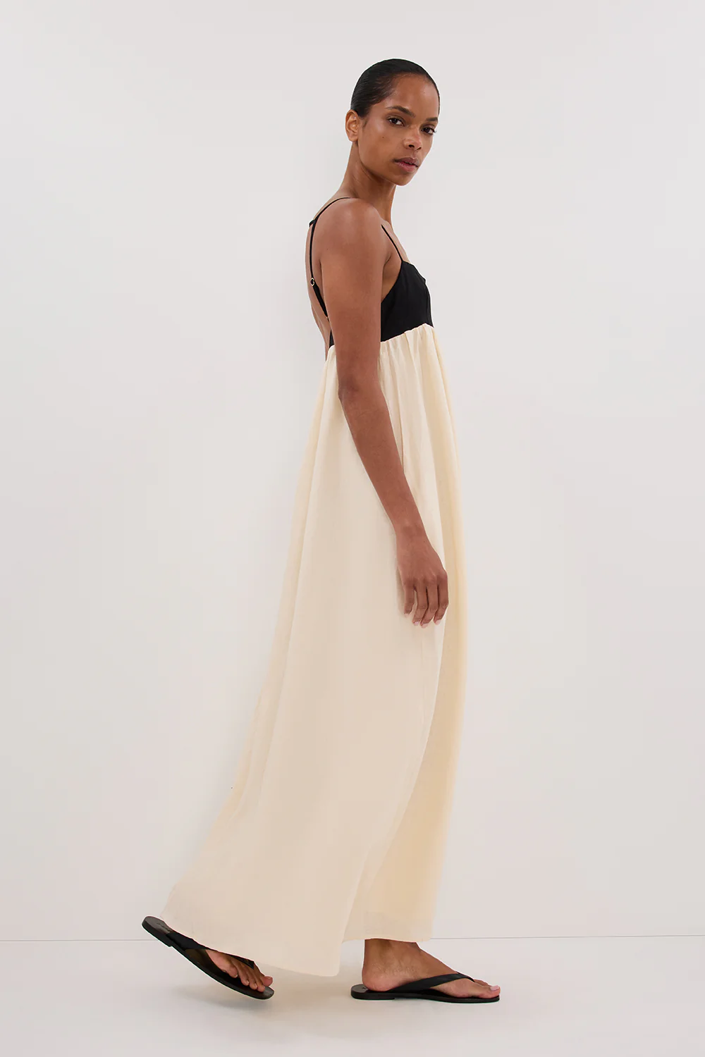 ELENA BUTTERMILK LINEN MAXI DRESS - Image 6