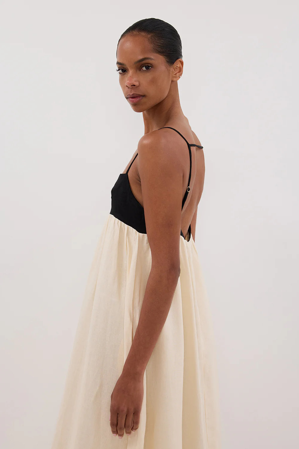 ELENA BUTTERMILK LINEN MAXI DRESS - Image 7