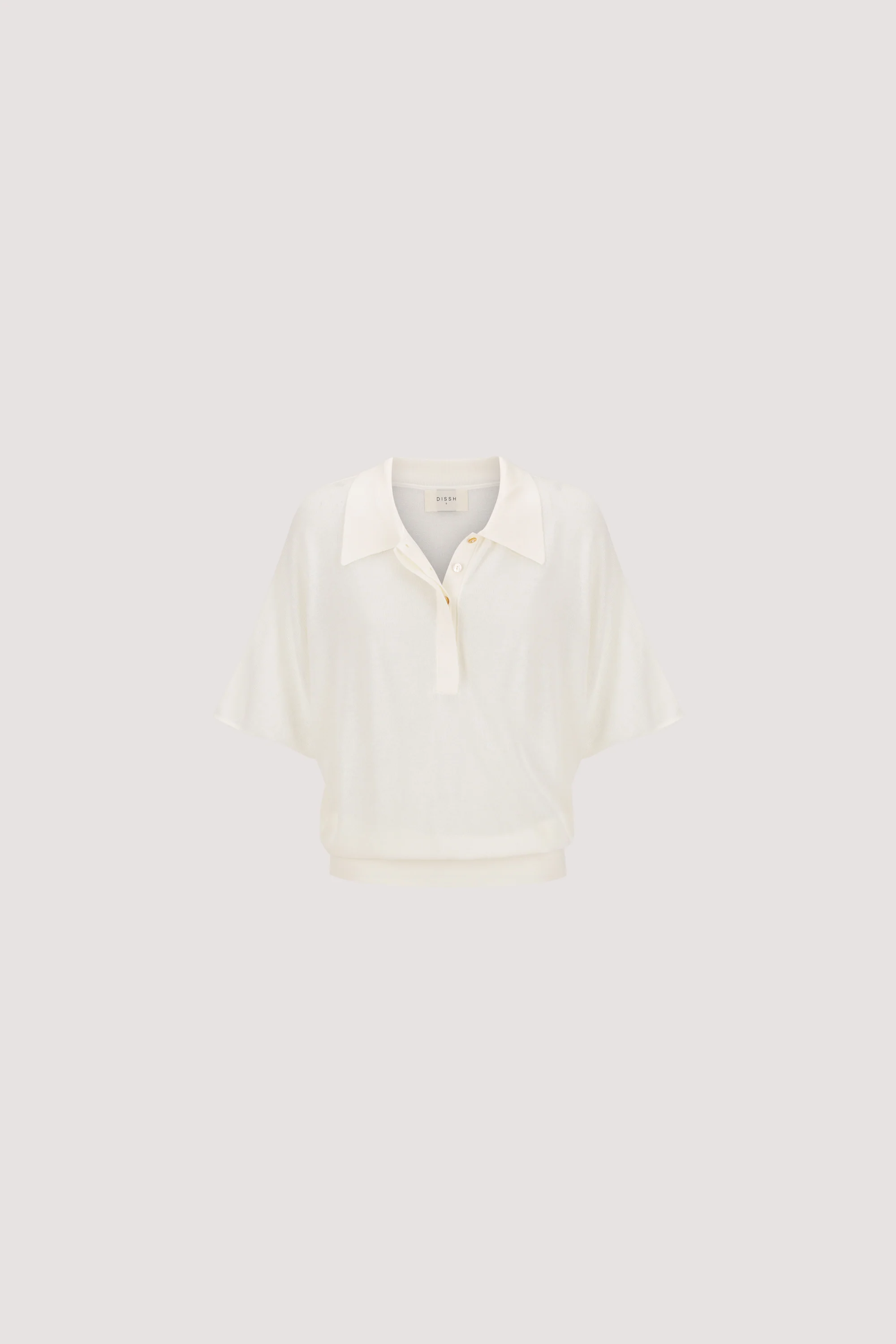 ELI CREAM POLO KNIT TOP - Image 6