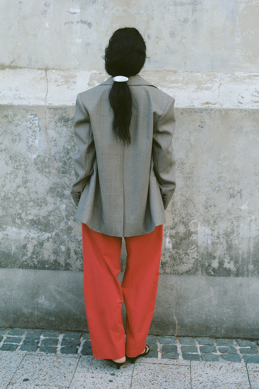 ELLORY BUFF OVERSIZED HOUNDSTOOTH BLAZER - Image 7