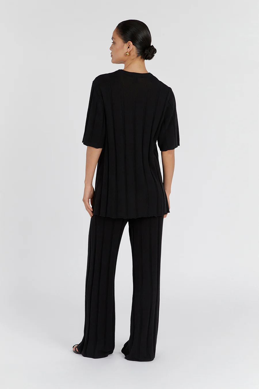 EMERY BLACK WIDE LEG PANT - Image 4