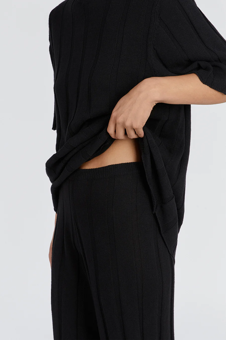 EMERY BLACK WIDE LEG PANT - Image 5