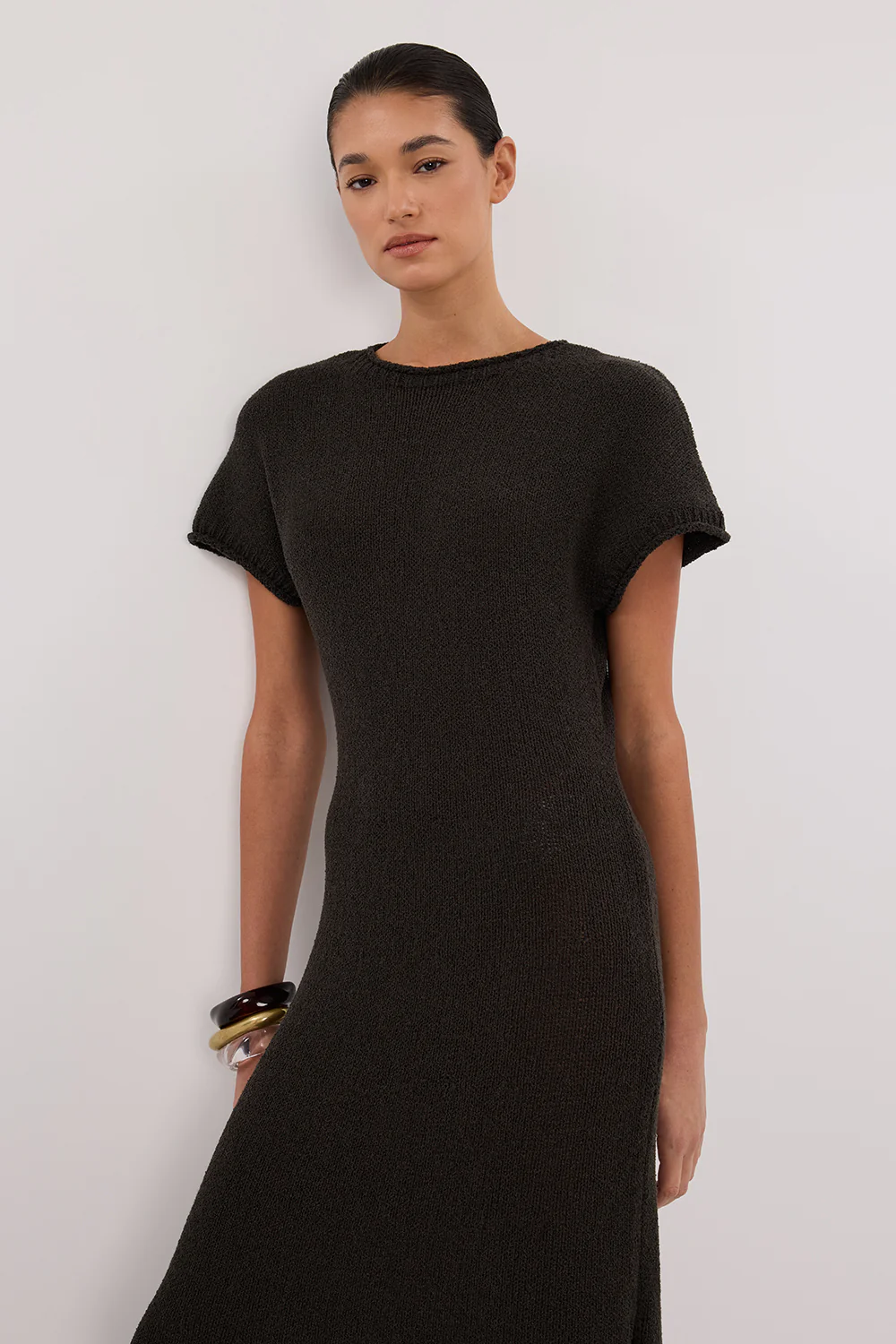 ERIN PETROL KNIT MAXI DRESS - Image 2