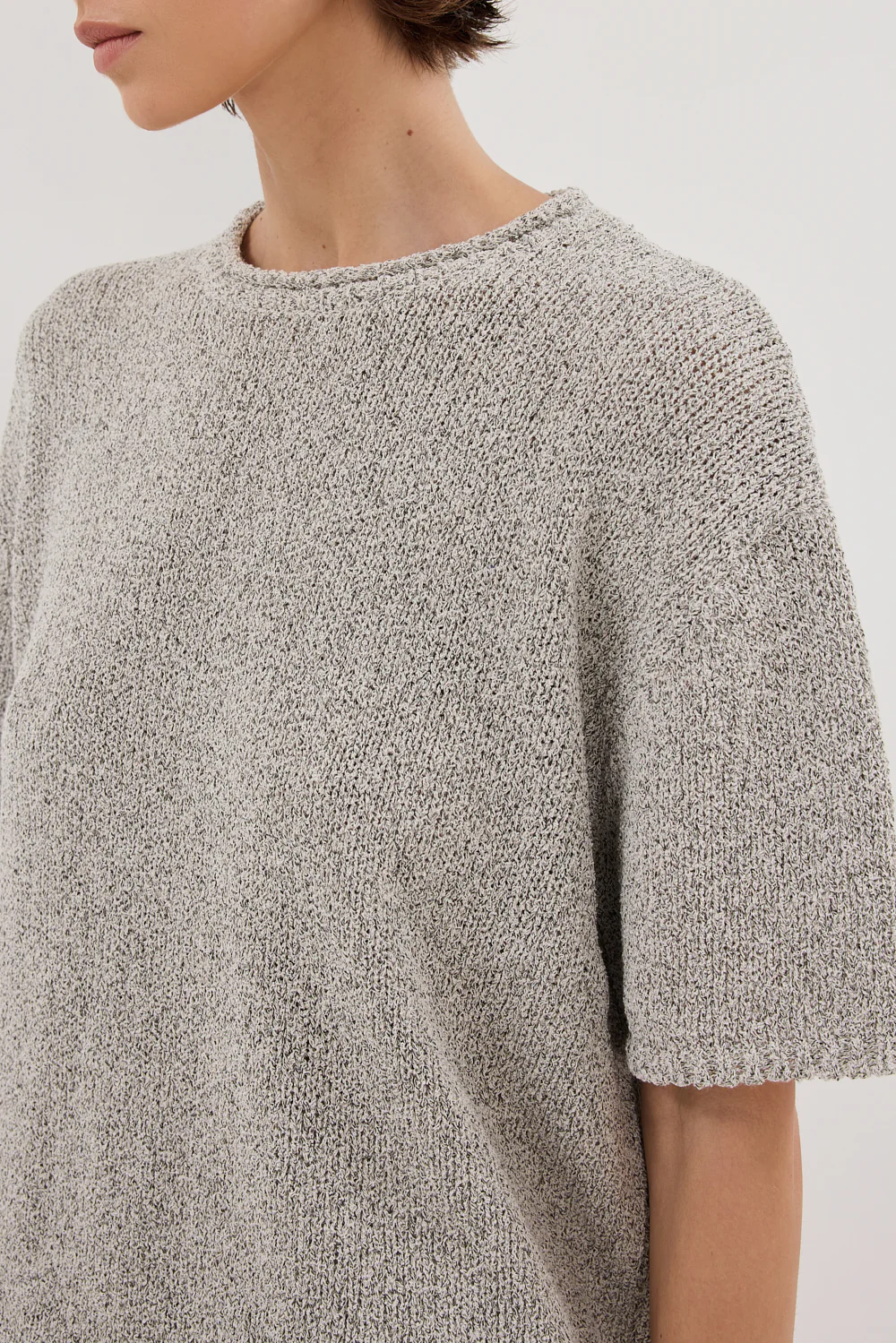 ERIN SILVER MARLE BOXY KNIT TEE - Image 6