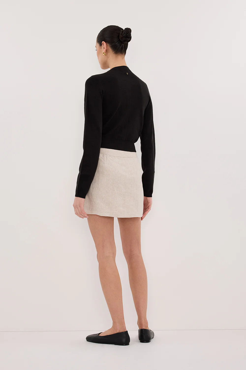 EVA NATURAL LINEN SKORT - Image 4