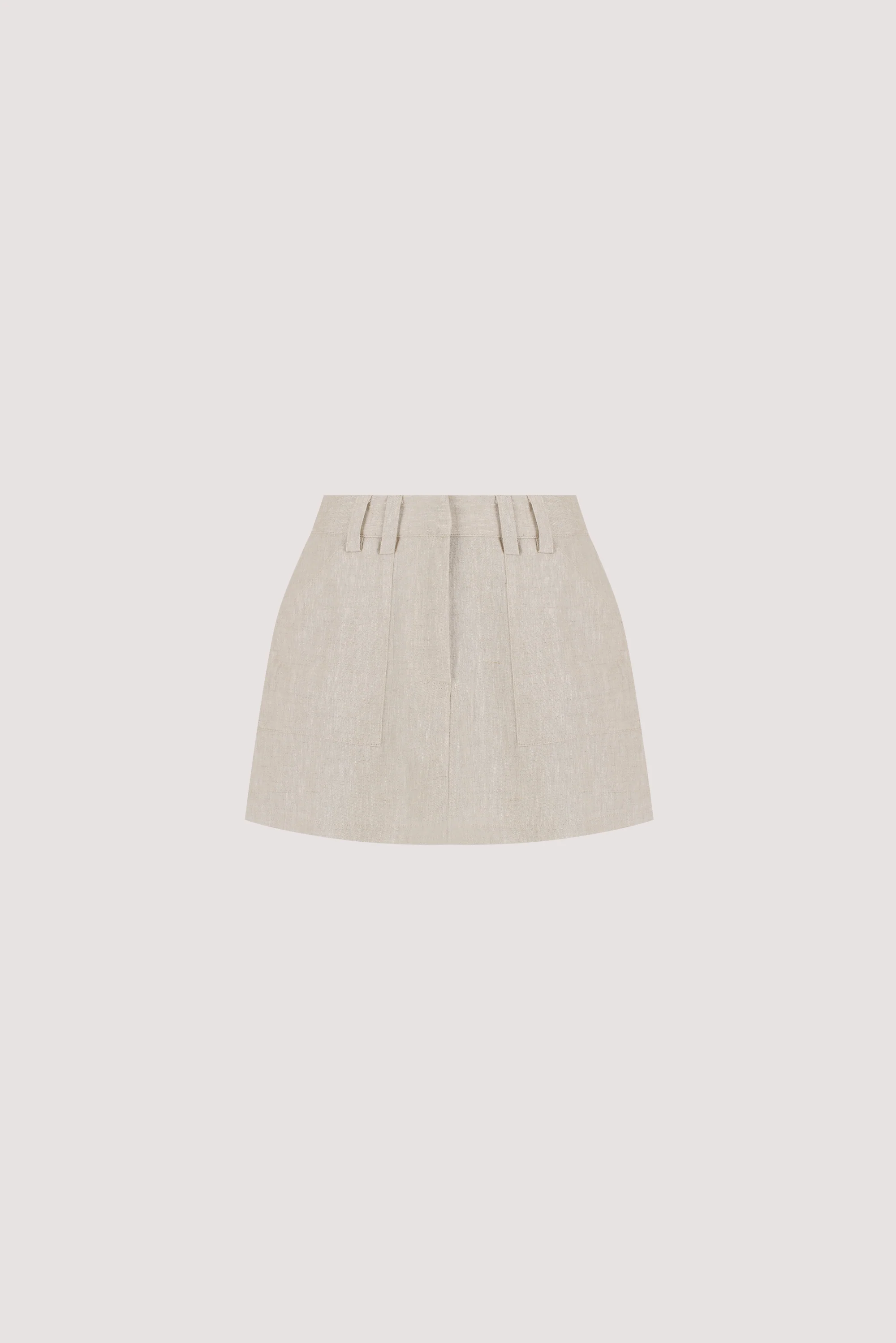 EVA NATURAL LINEN SKORT - Image 7