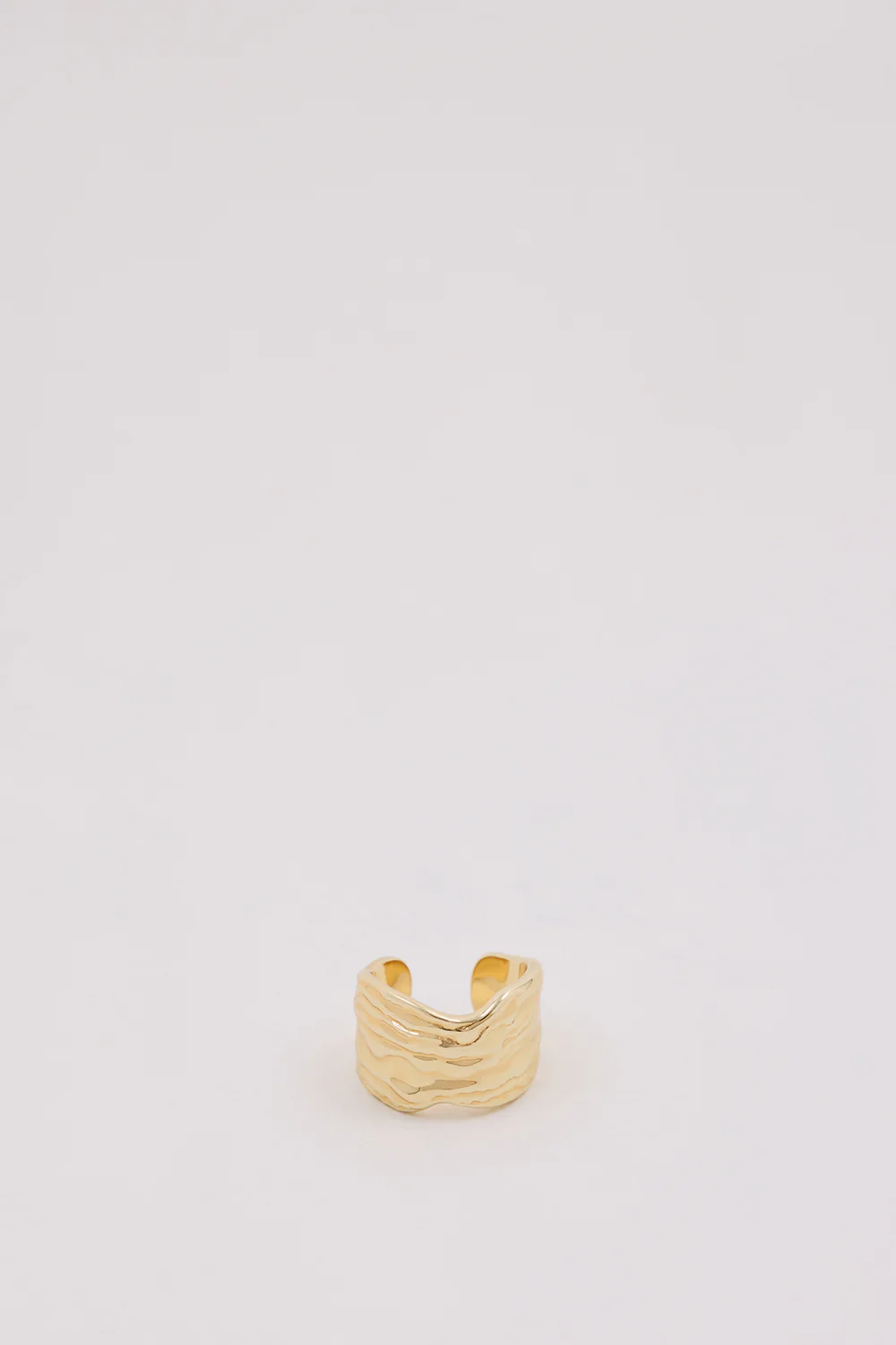 F+H OYSTER SHELL GOLD RING