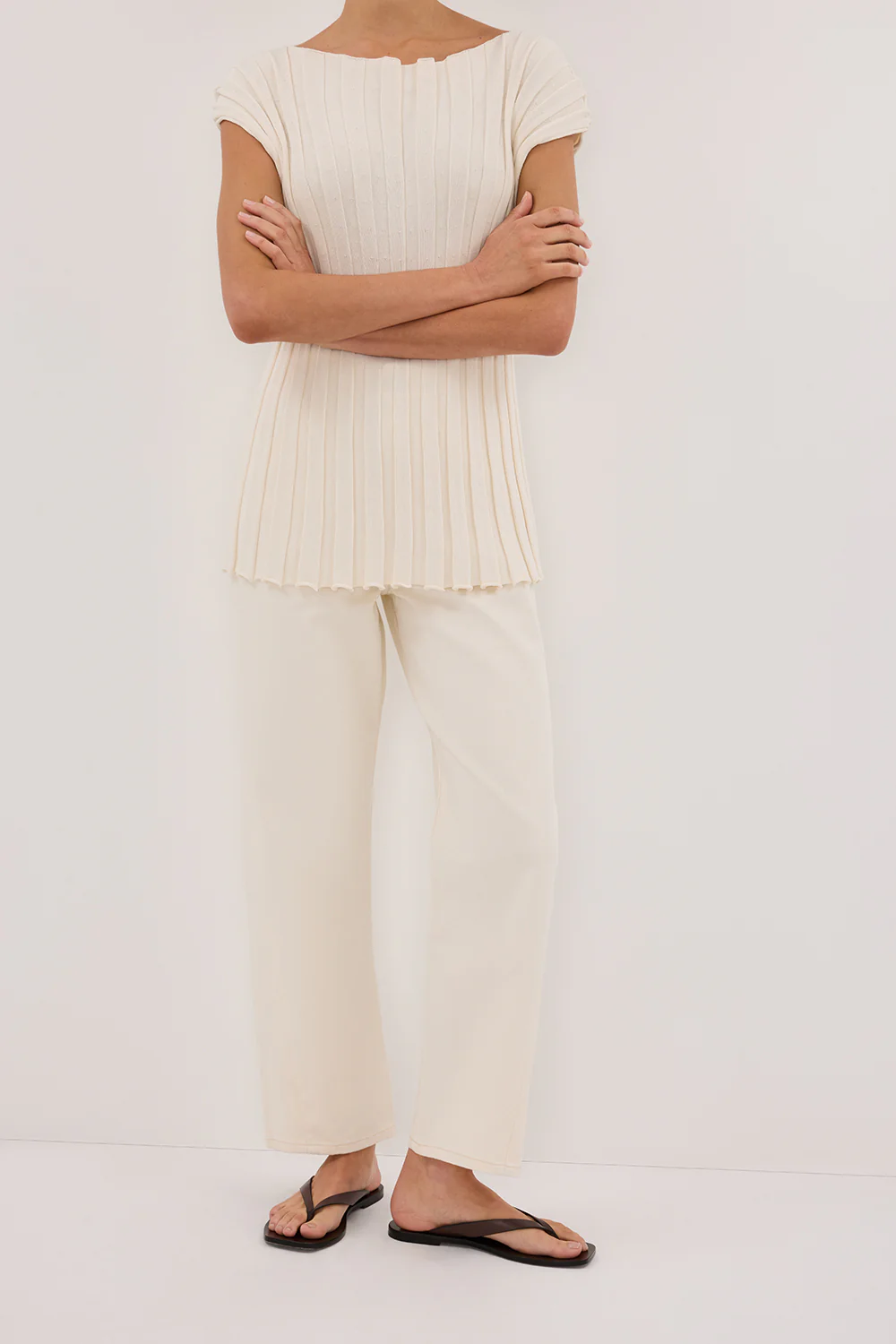 FINN CREAM TWISTED SEAM JEAN - Image 2