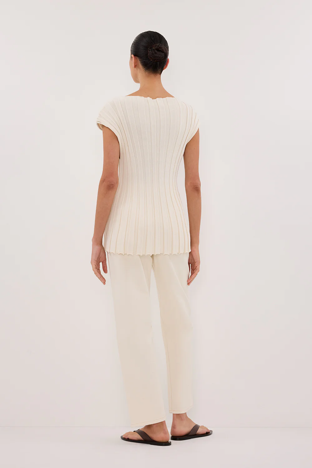 FINN CREAM TWISTED SEAM JEAN - Image 4
