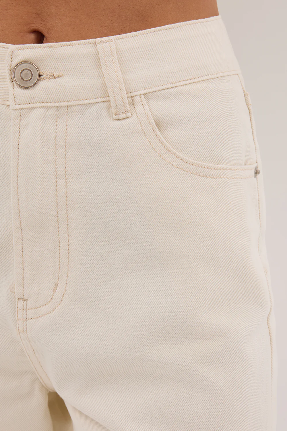 FINN CREAM TWISTED SEAM JEAN - Image 5