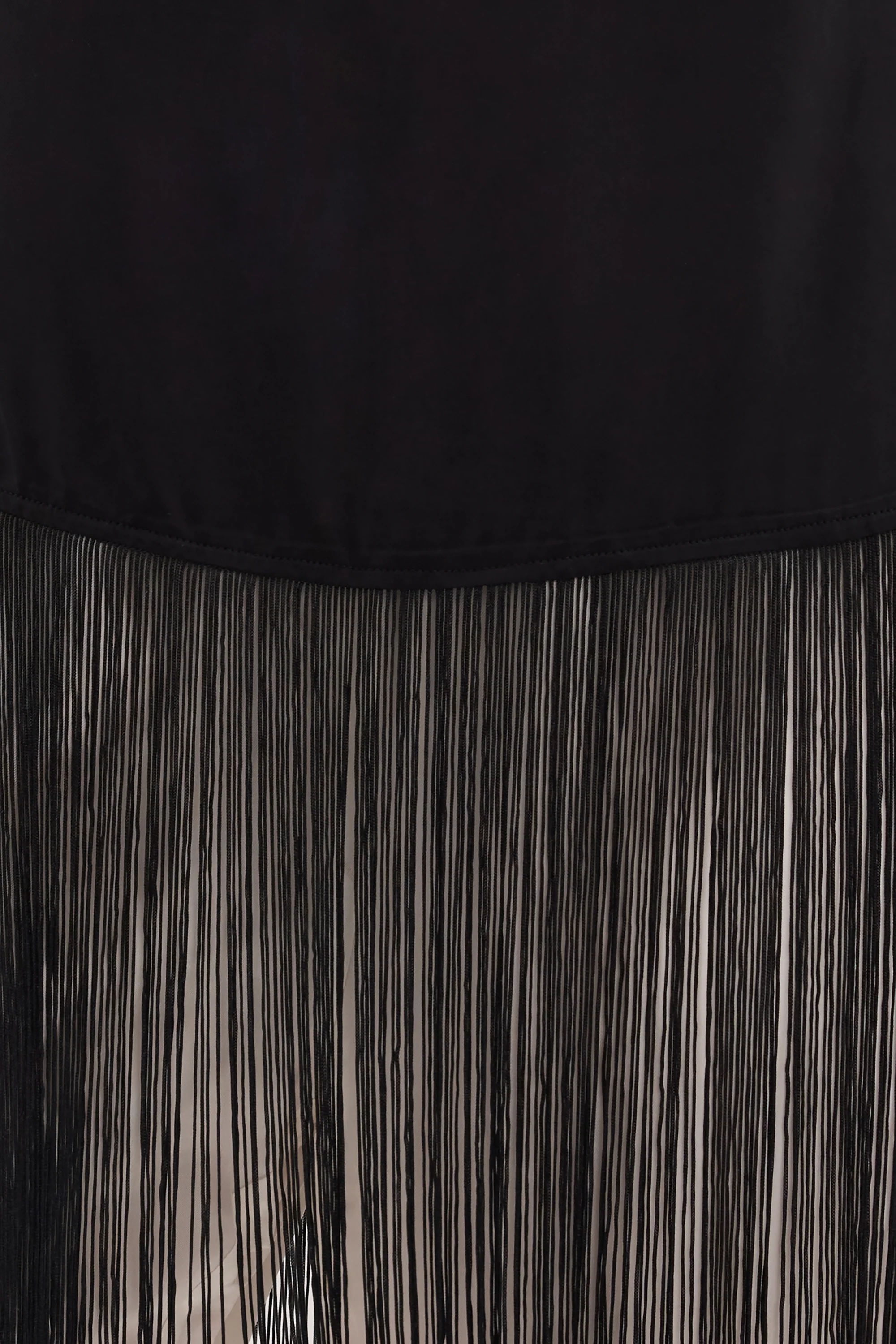 FIORA BLACK CUPRO FRINGE TOP - PRE ORDER - Image 6