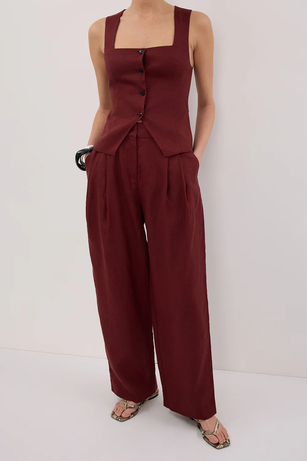 FRAN SAHARA LINEN PANT - Image 2