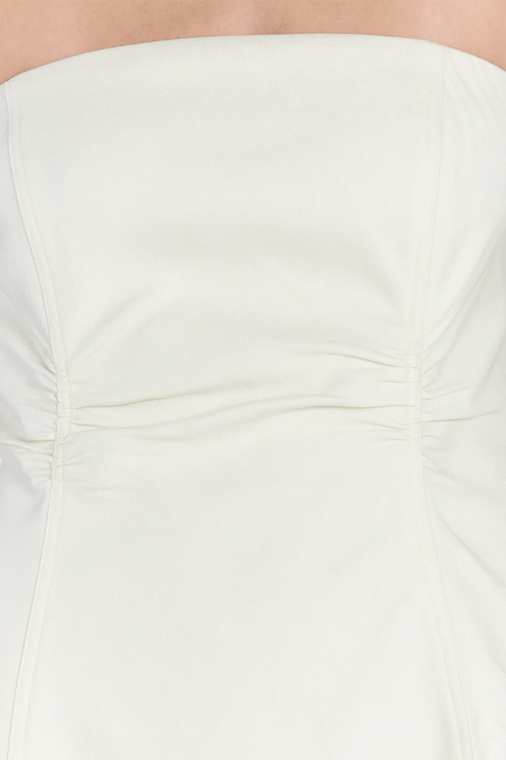 FRANCES CREAM STRAPLESS MINI DRESS - Image 5